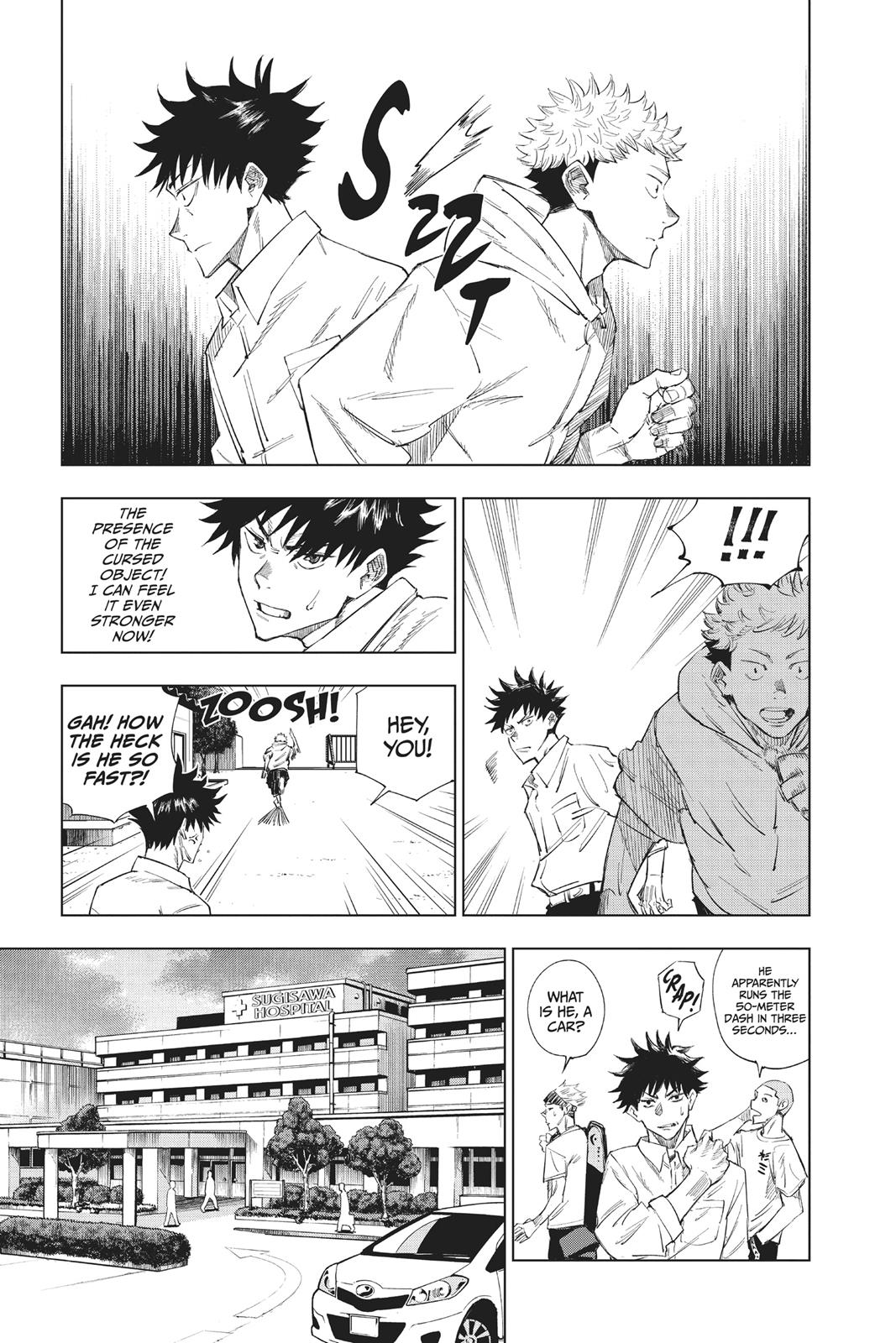 Jujutsu Kaisen Manga Chapter 1 page 21 - Ryomen Sukuna scene