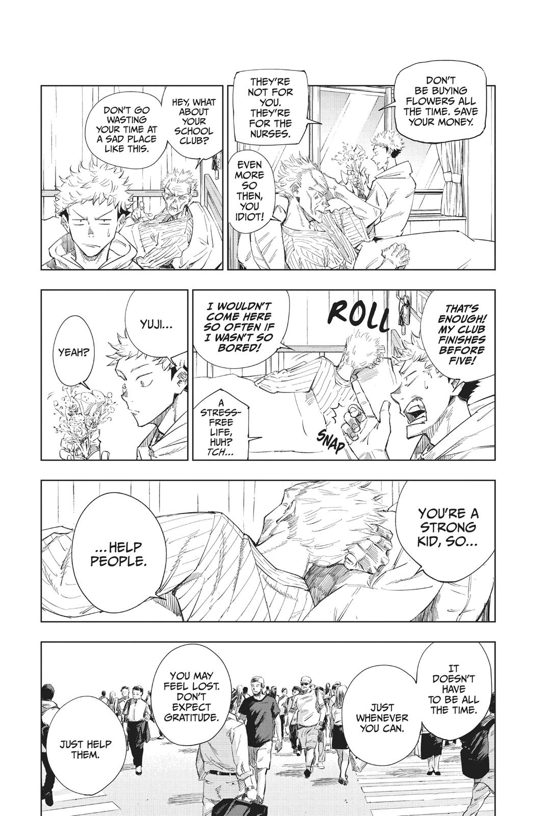 Jujutsu Kaisen Manga Chapter 1 page 23 - Ryomen Sukuna scene