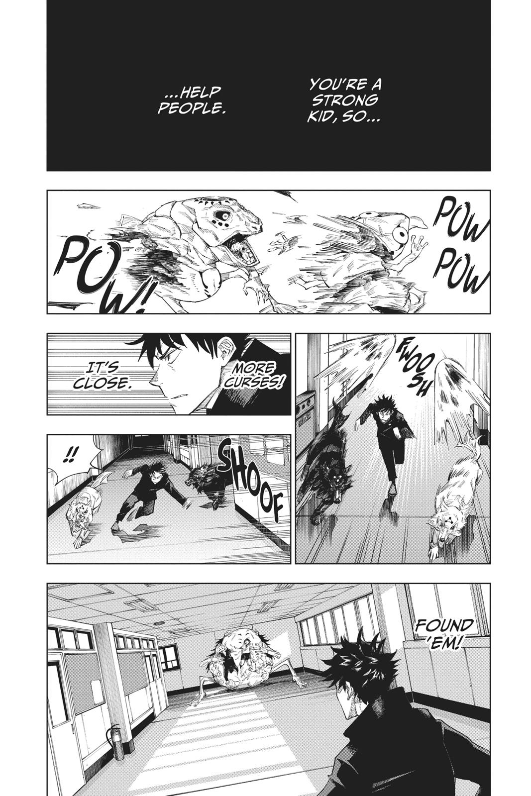 Jujutsu Kaisen Manga Chapter 1 page 38 - Ryomen Sukuna scene
