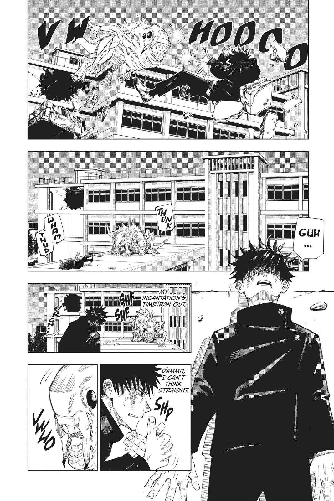 Jujutsu Kaisen Manga Chapter 1 page 47 - Ryomen Sukuna scene
