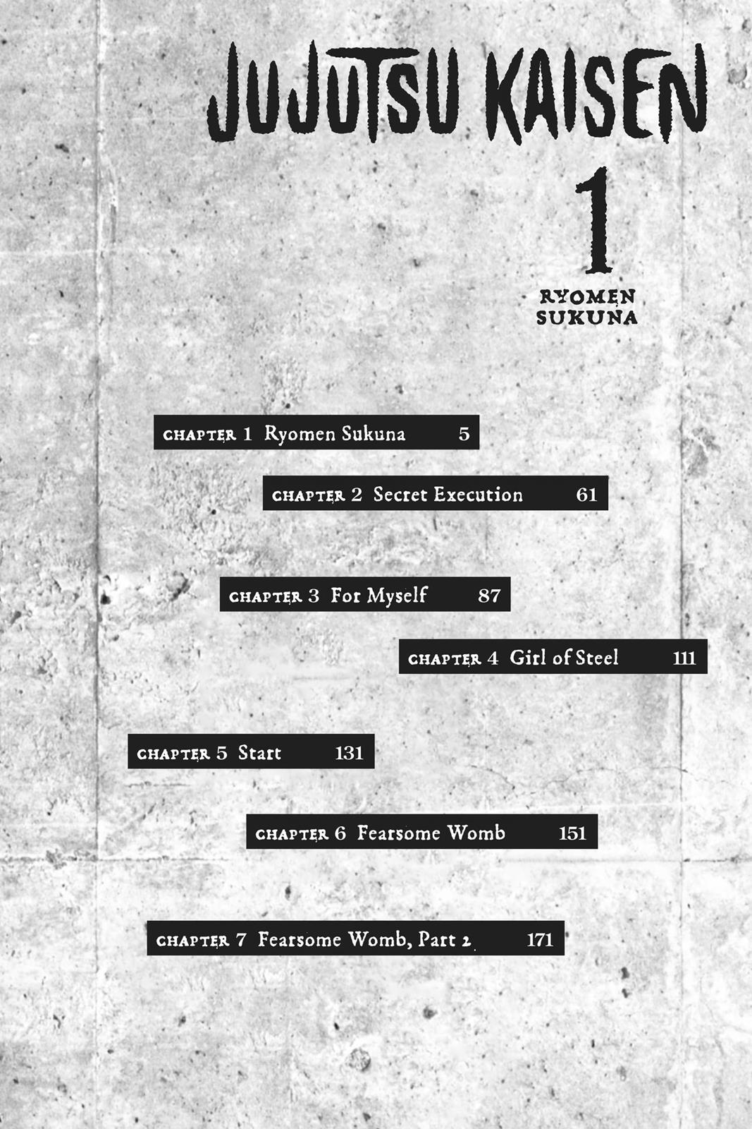 Jujutsu Kaisen Manga Chapter 1 page 5 - Ryomen Sukuna scene