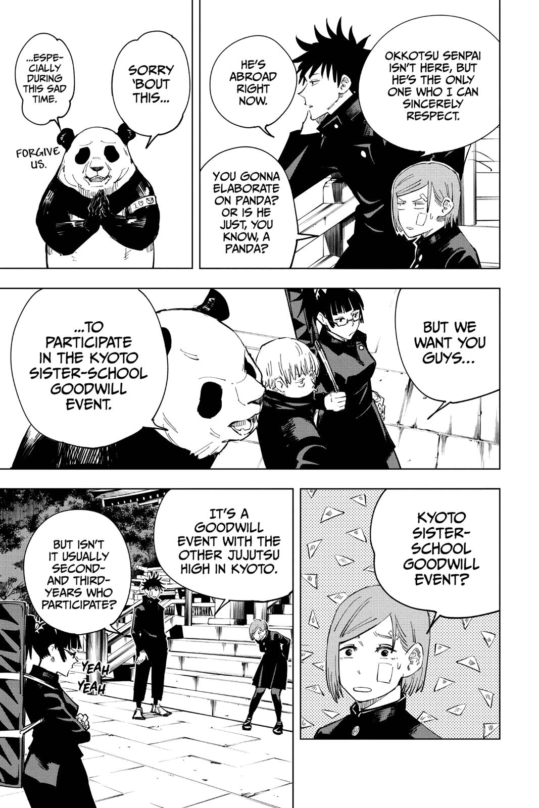 Jujutsu Kaisen Manga Chapter 10 page 11 - After the Rain scene