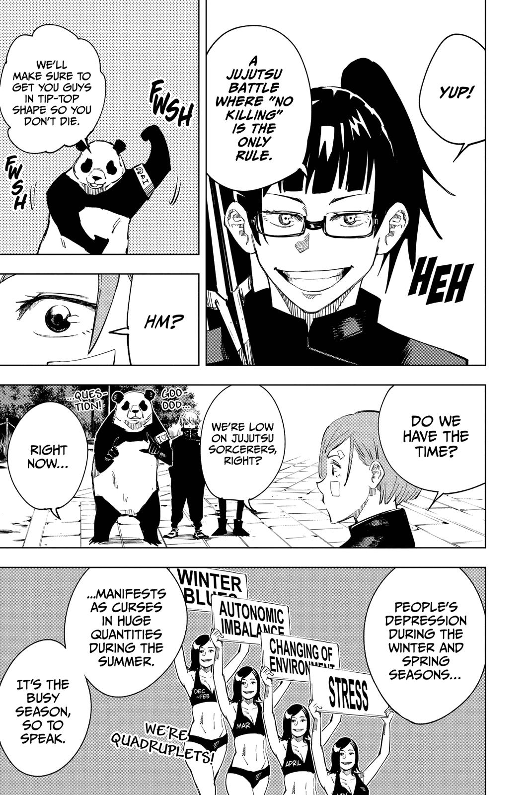 Jujutsu Kaisen Manga Chapter 10 page 13 - After the Rain scene