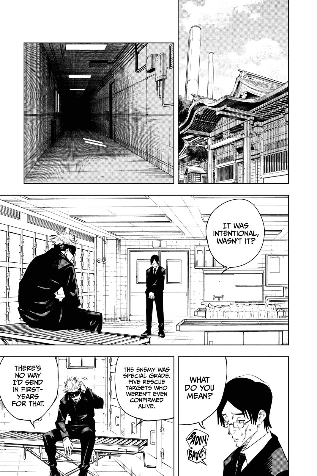 Jujutsu Kaisen Manga Chapter 10 page 3 - After the Rain scene