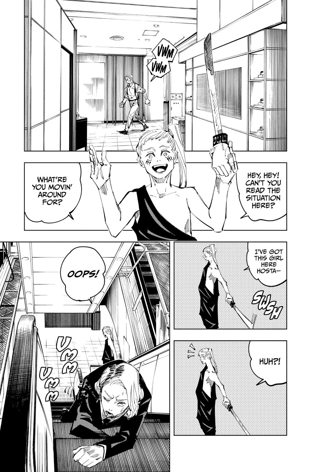 Jujutsu Kaisen Manga Chapter 100 page 3 - The Shibuya Incident, Part 18 scene