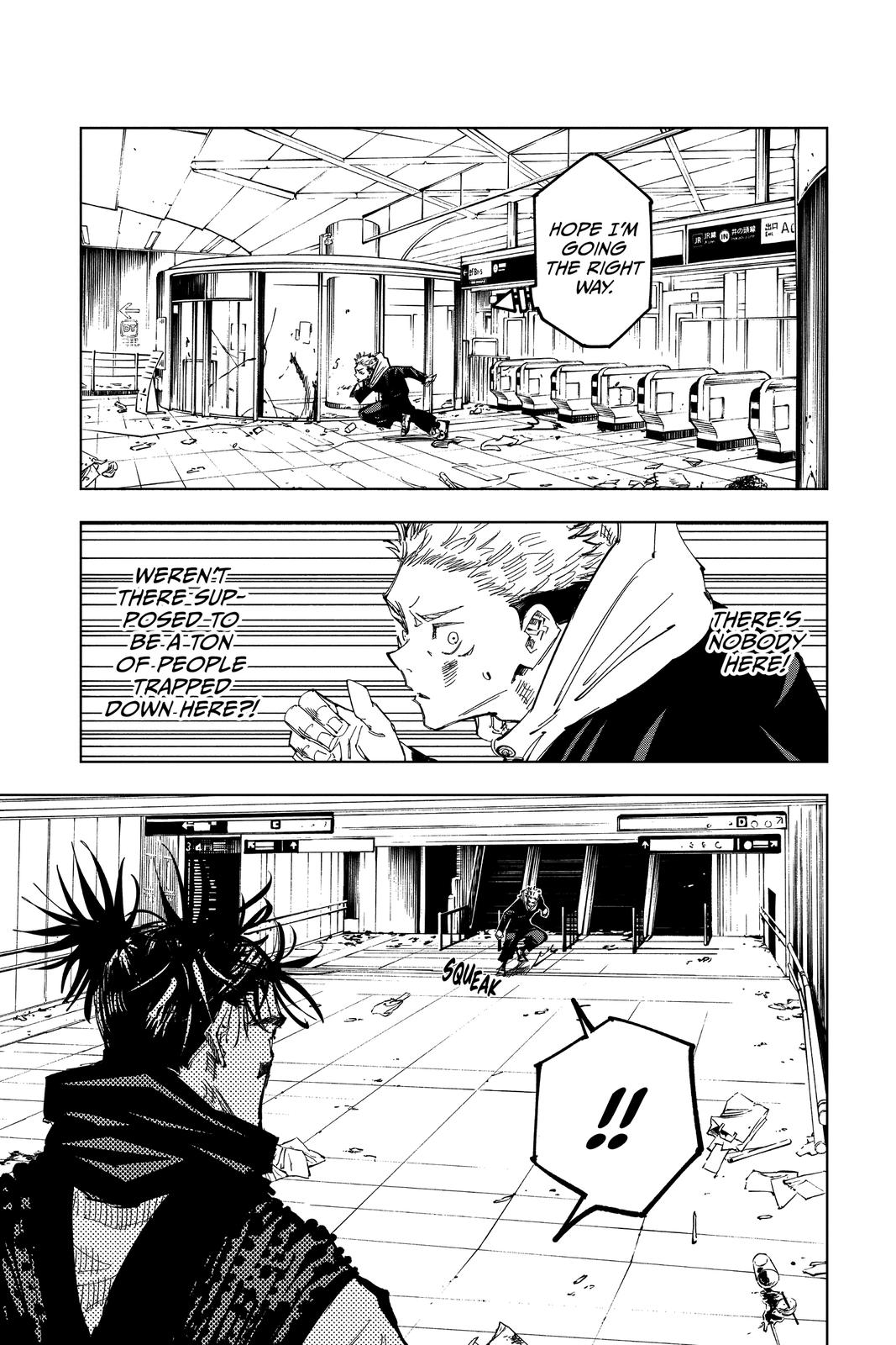 Jujutsu Kaisen Manga Chapter 101 page 10 - The Shibuya Incident, Part 19 scene