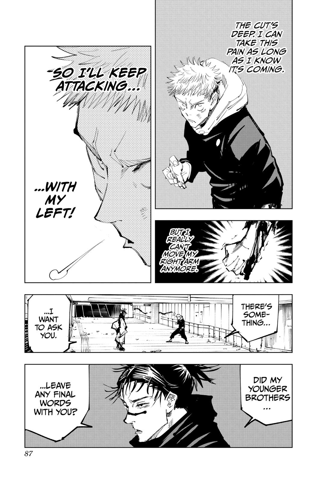 Jujutsu Kaisen Manga Chapter 101 page 17 - The Shibuya Incident, Part 19 scene