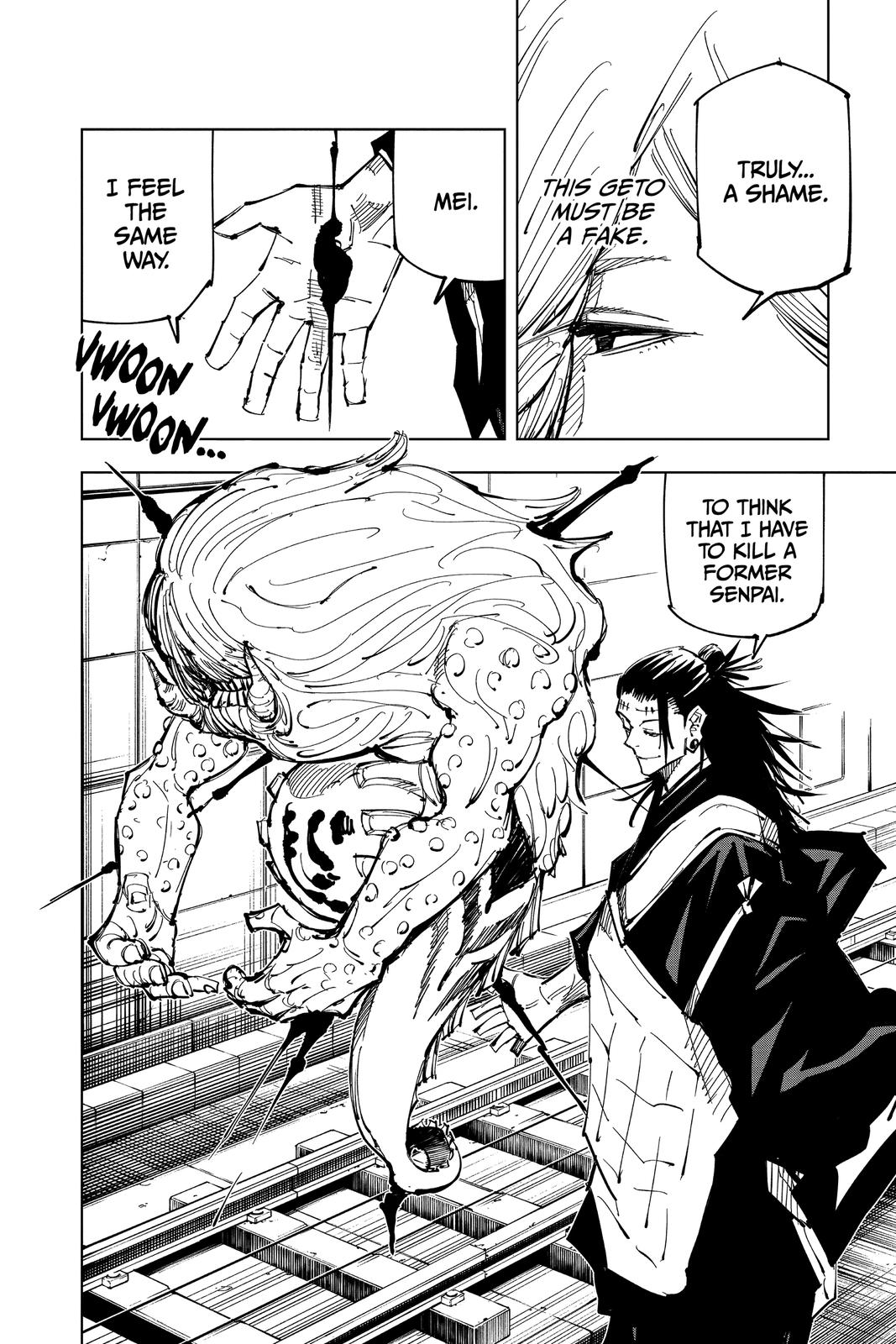 Jujutsu Kaisen Manga Chapter 101 page 4 - The Shibuya Incident, Part 19 scene