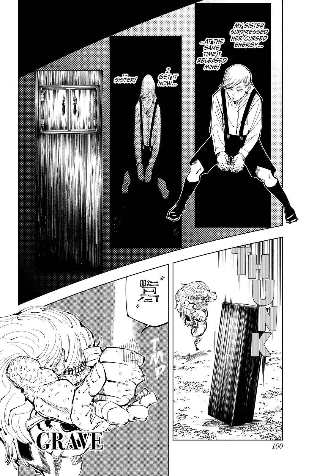 Jujutsu Kaisen Manga Chapter 102 page 12 - The Shibuya Incident, Part 20 scene