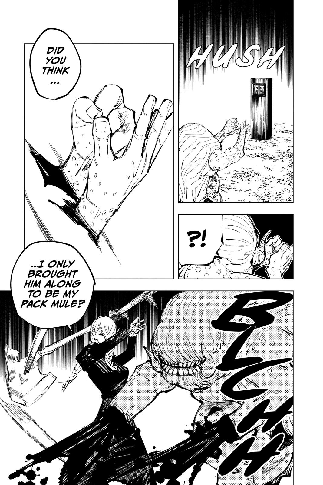 Jujutsu Kaisen Manga Chapter 102 page 13 - The Shibuya Incident, Part 20 scene