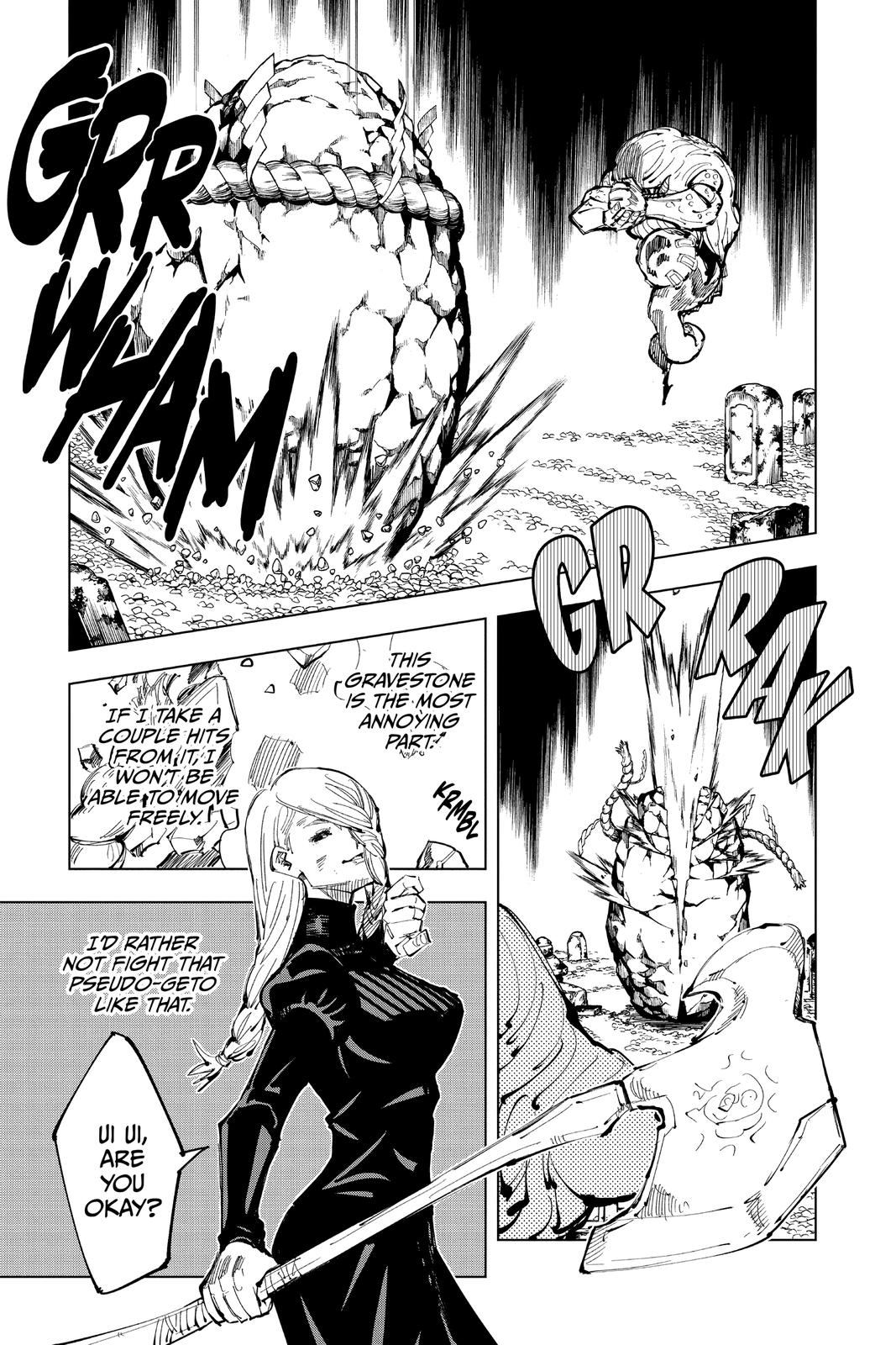 Jujutsu Kaisen Manga Chapter 102 page 9 - The Shibuya Incident, Part 20 scene