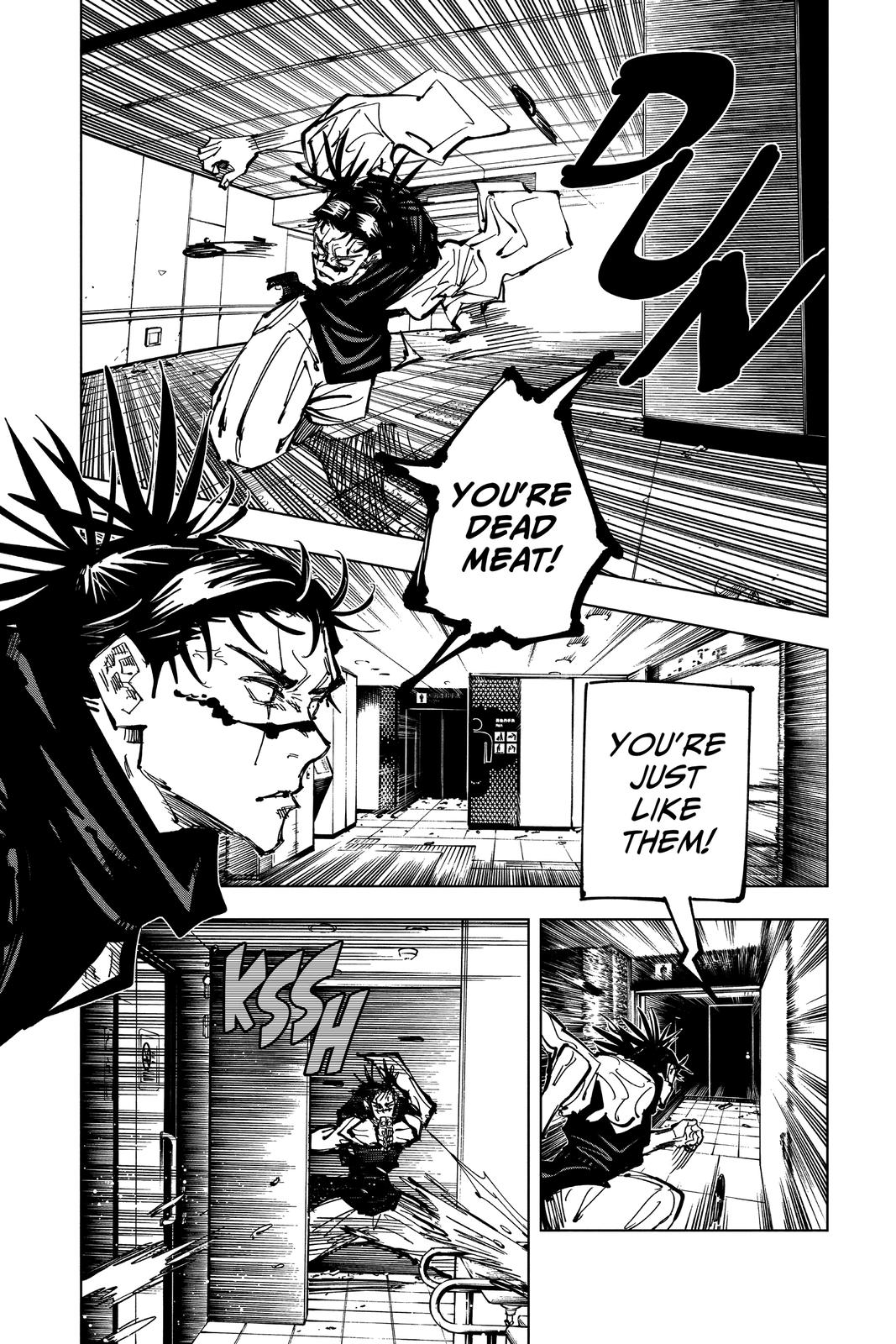 Jujutsu Kaisen Manga Chapter 104 page 7 - The Shibuya Incident, Part 22 scene