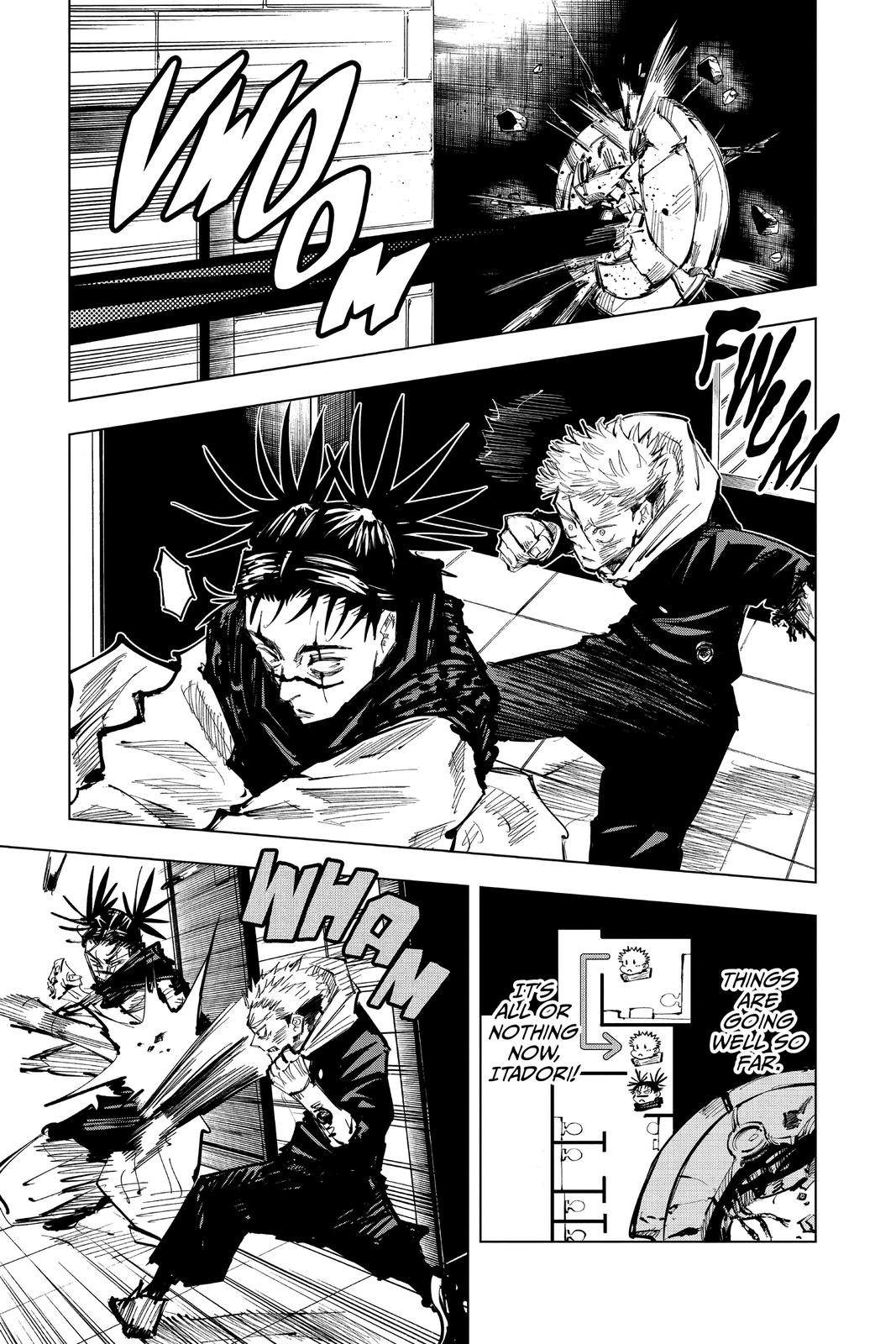 Jujutsu Kaisen Manga Chapter 104 page 9 - The Shibuya Incident, Part 22 scene