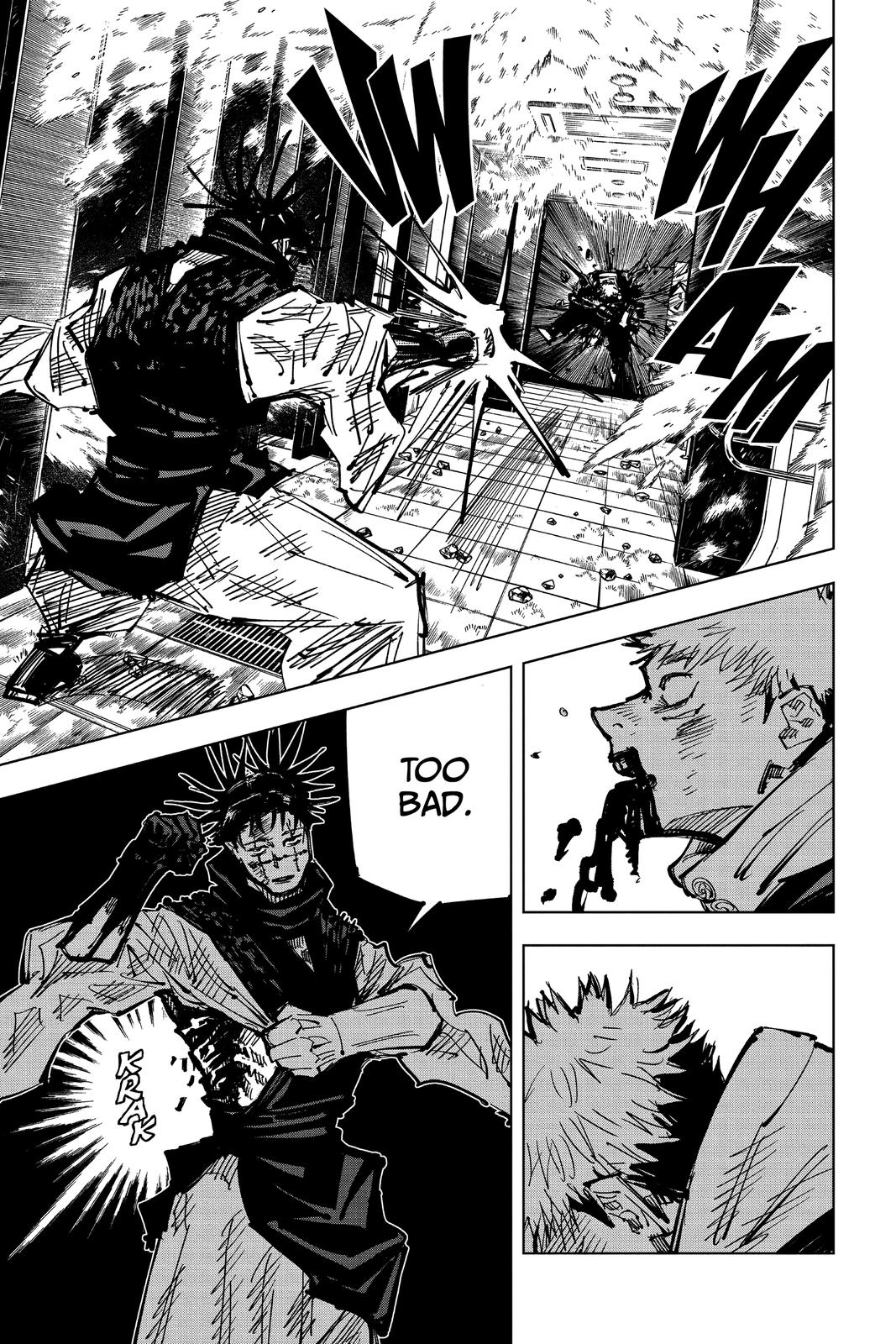 Jujutsu Kaisen Manga Chapter 105 page 17 - The Shibuya Incident, Part 23 scene