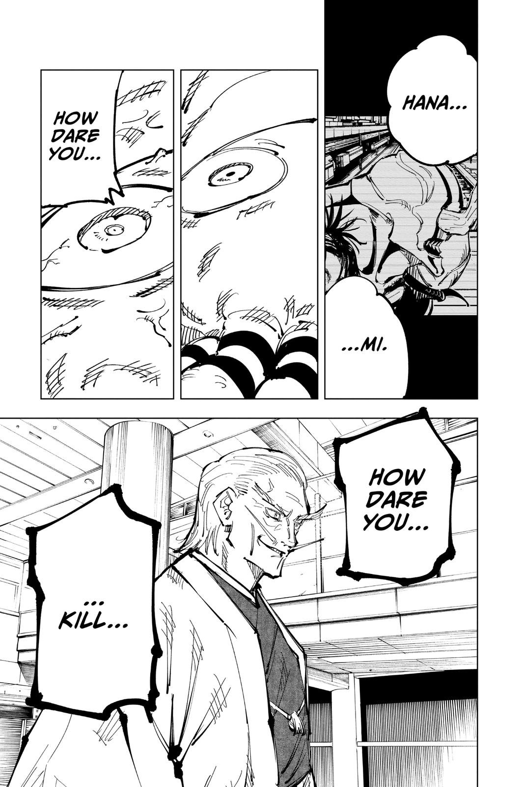 Jujutsu Kaisen Manga Chapter 106 page 17 - The Shibuya Incident, Part 24 scene