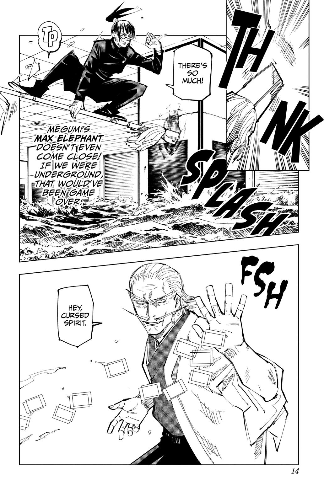 Jujutsu Kaisen Manga Chapter 107 page 12 - The Shibuya Incident, Part 25 scene