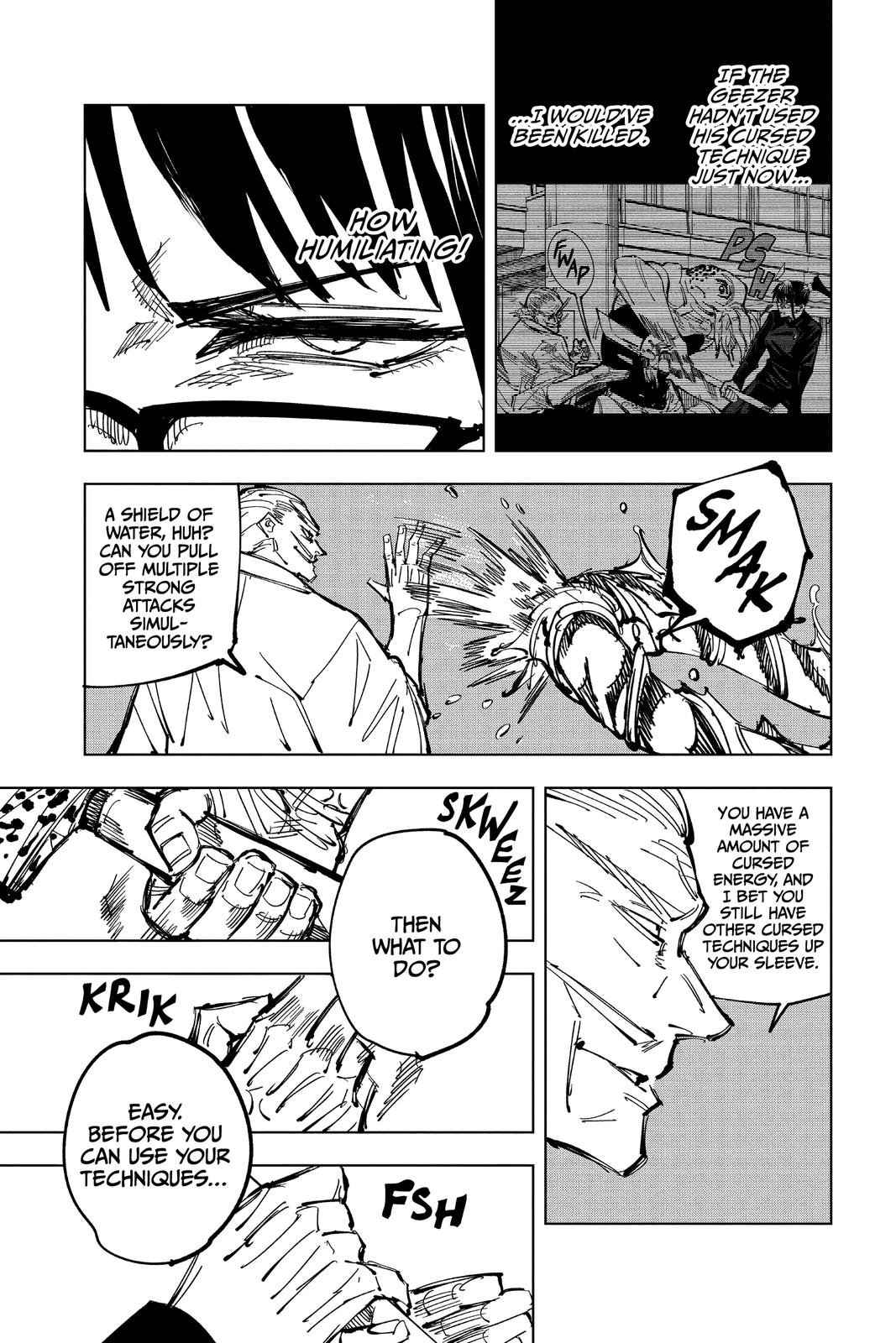 Jujutsu Kaisen Manga Chapter 107 page 19 - The Shibuya Incident, Part 25 scene