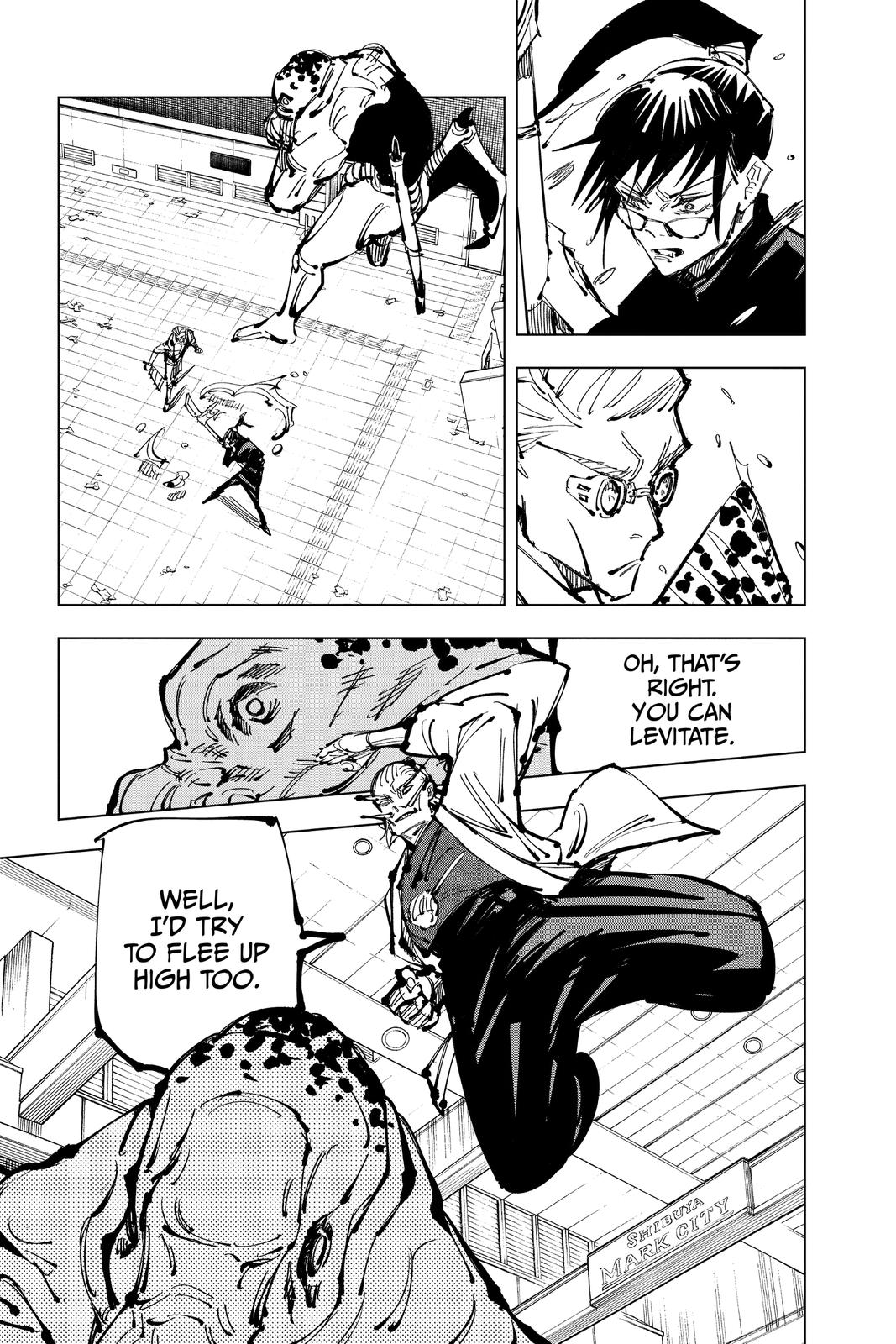 Jujutsu Kaisen Manga Chapter 107 page 22 - The Shibuya Incident, Part 25 scene