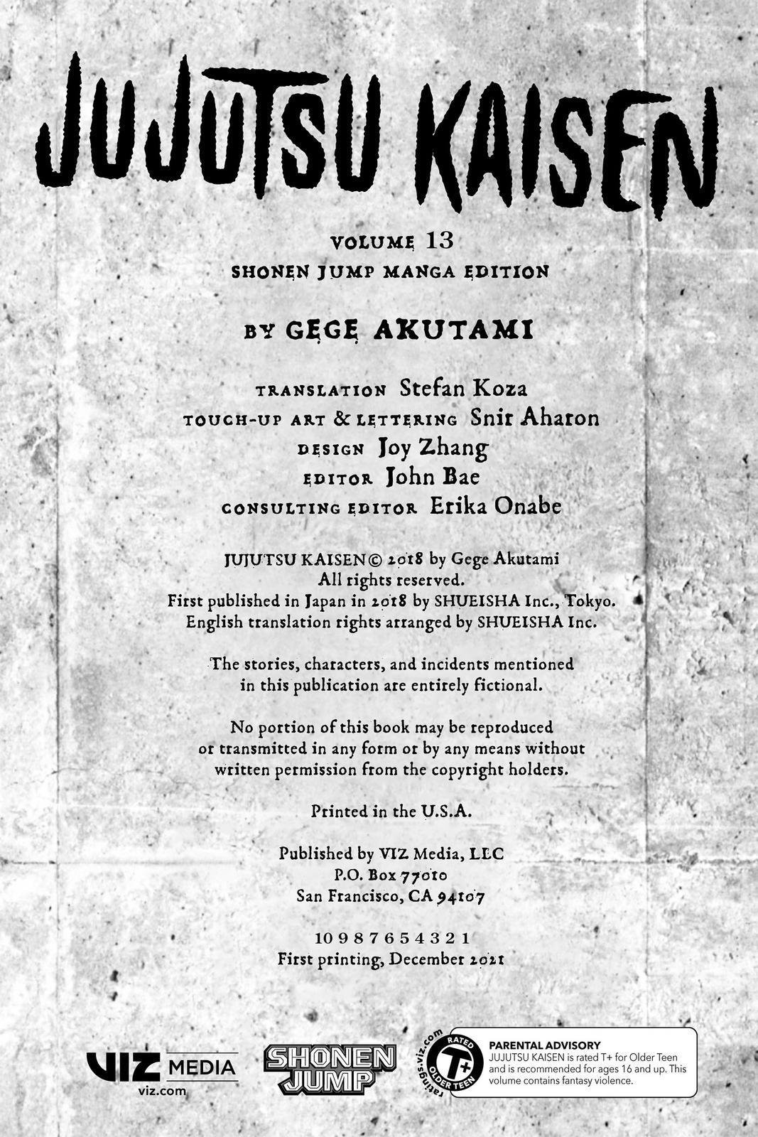 Jujutsu Kaisen Manga Chapter 107 page 3 - The Shibuya Incident, Part 25 scene