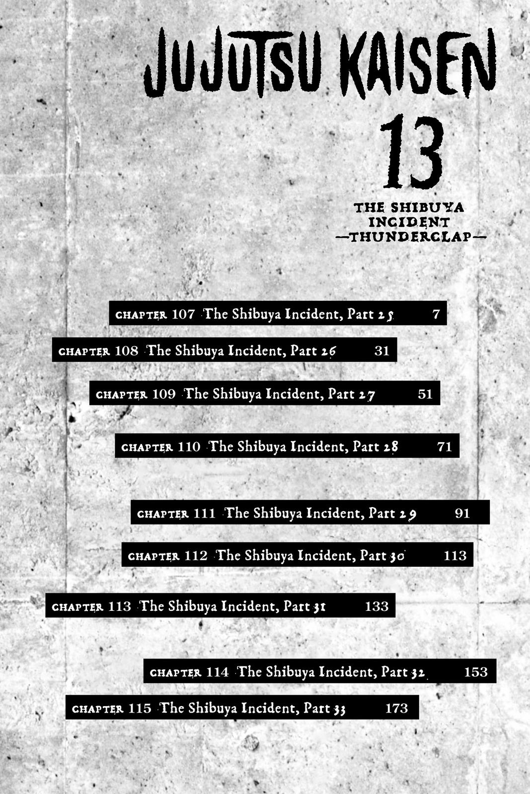 Jujutsu Kaisen Manga Chapter 107 page 6 - The Shibuya Incident, Part 25 scene