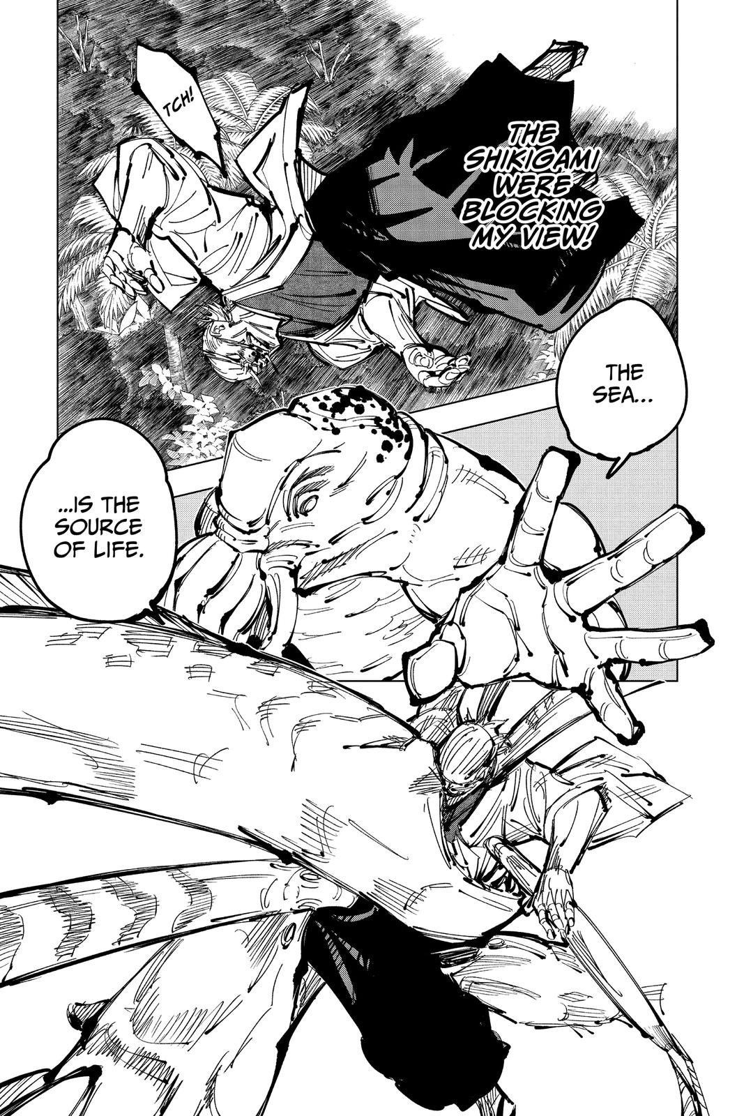 Jujutsu Kaisen Manga Chapter 108 page 9 - The Shibuya Incident, Part 26 scene