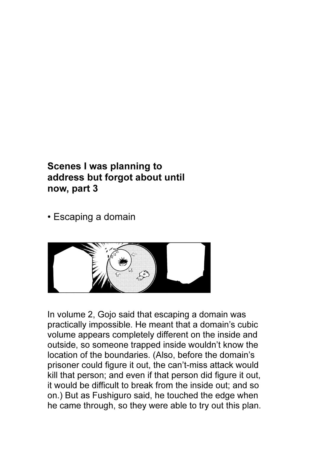 Jujutsu Kaisen Manga Chapter 109 page 20 - The Shibuya Incident, Part 27 scene