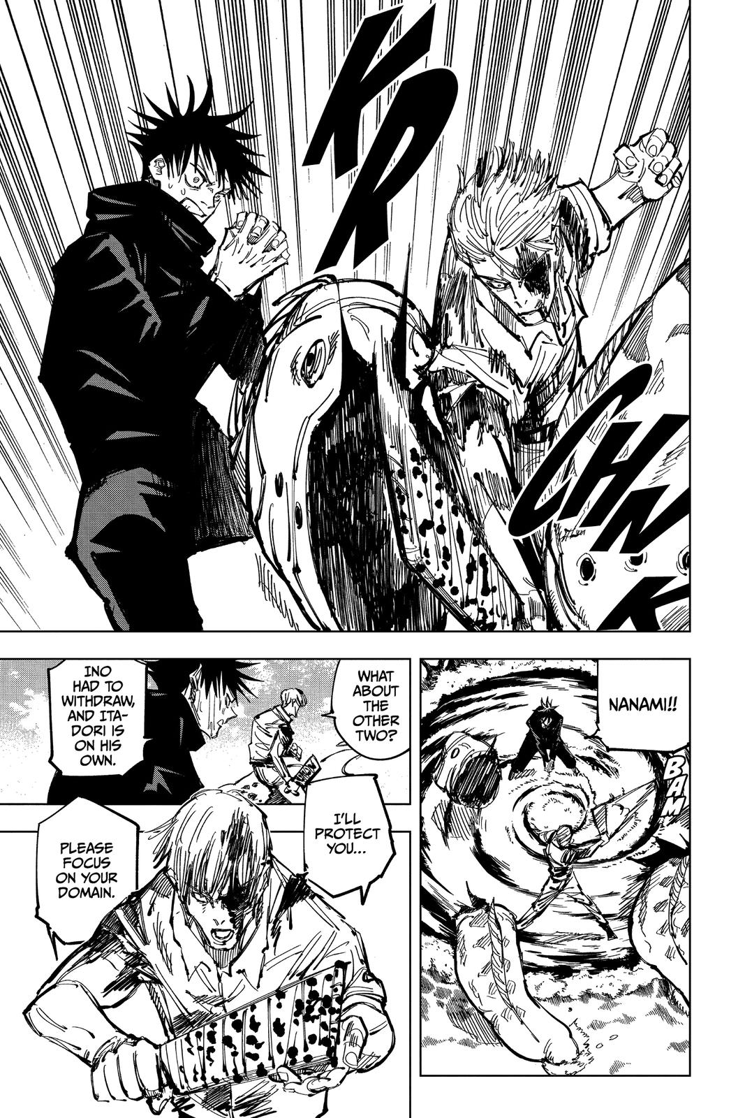 Jujutsu Kaisen Manga Chapter 109 page 7 - The Shibuya Incident, Part 27 scene