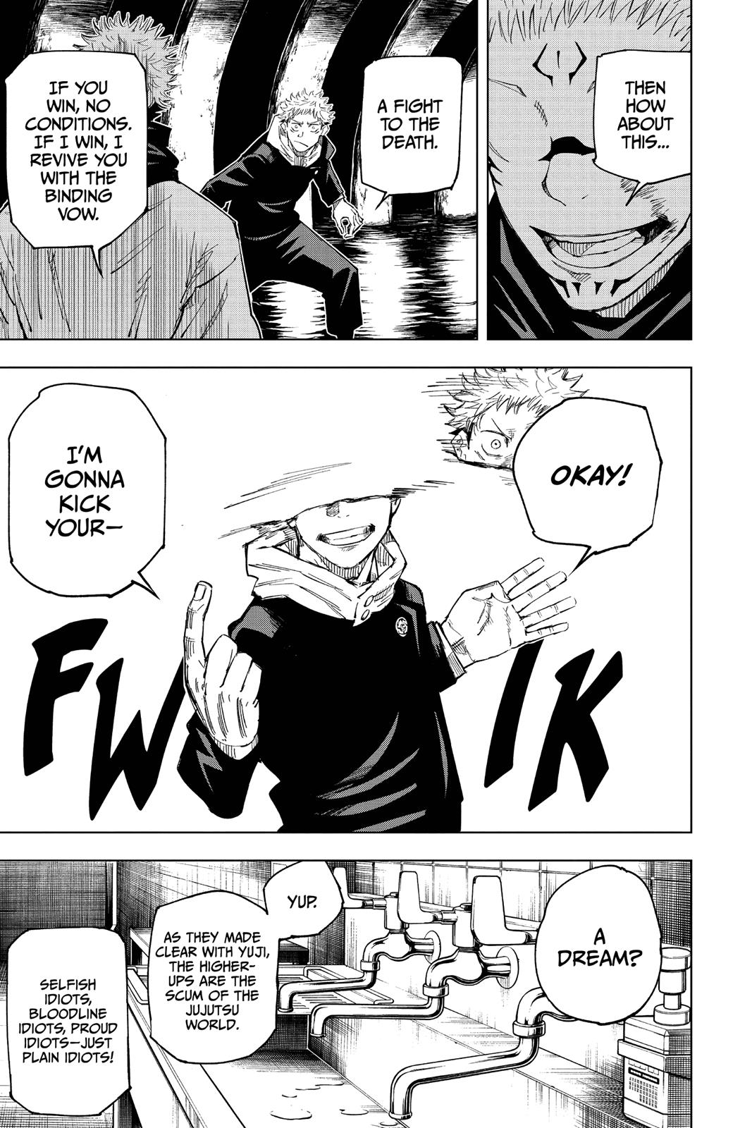 Jujutsu Kaisen Manga Chapter 11 page 13 - A Dream scene