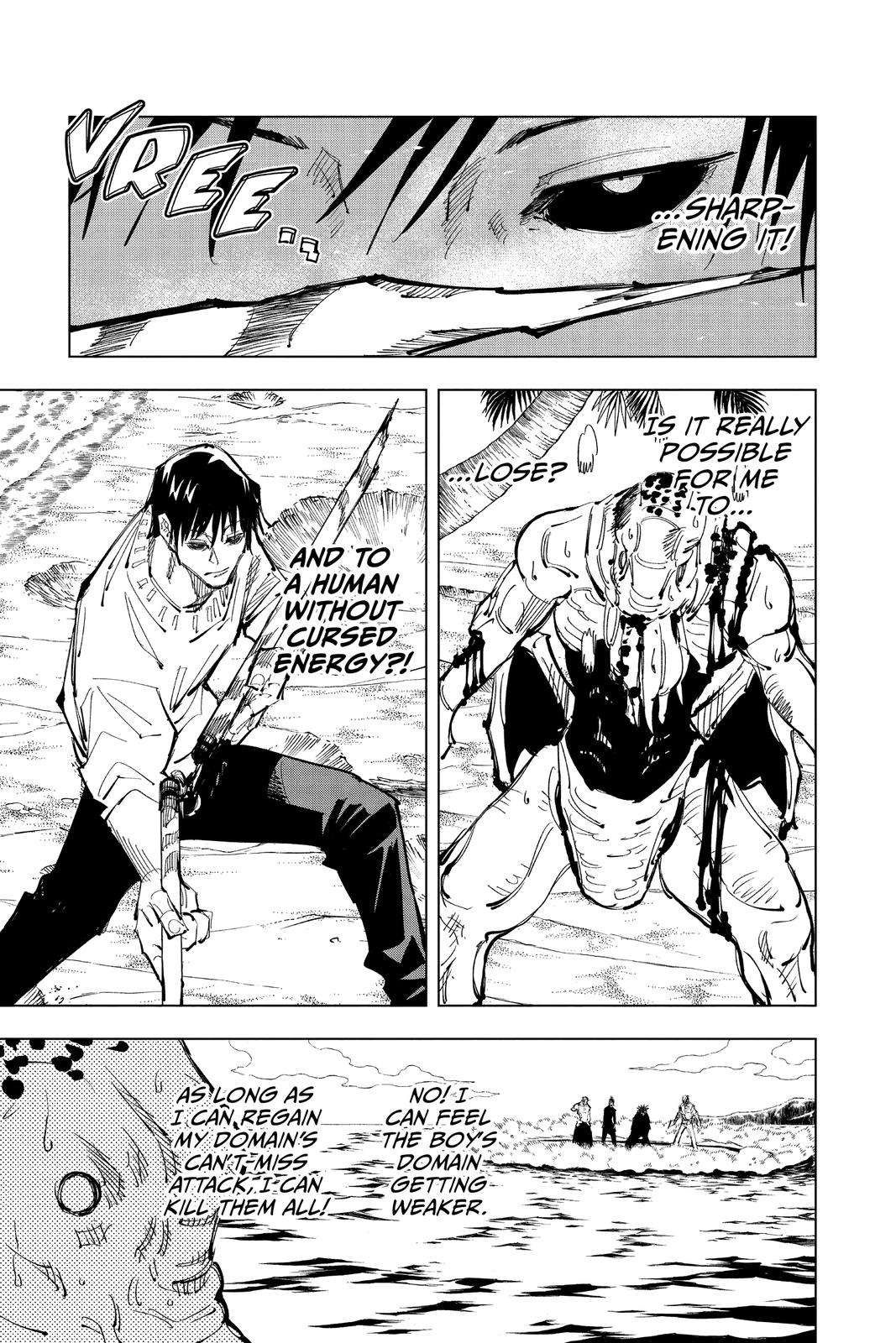 Jujutsu Kaisen Manga Chapter 110 page 16 - The Shibuya Incident, Part 28 scene