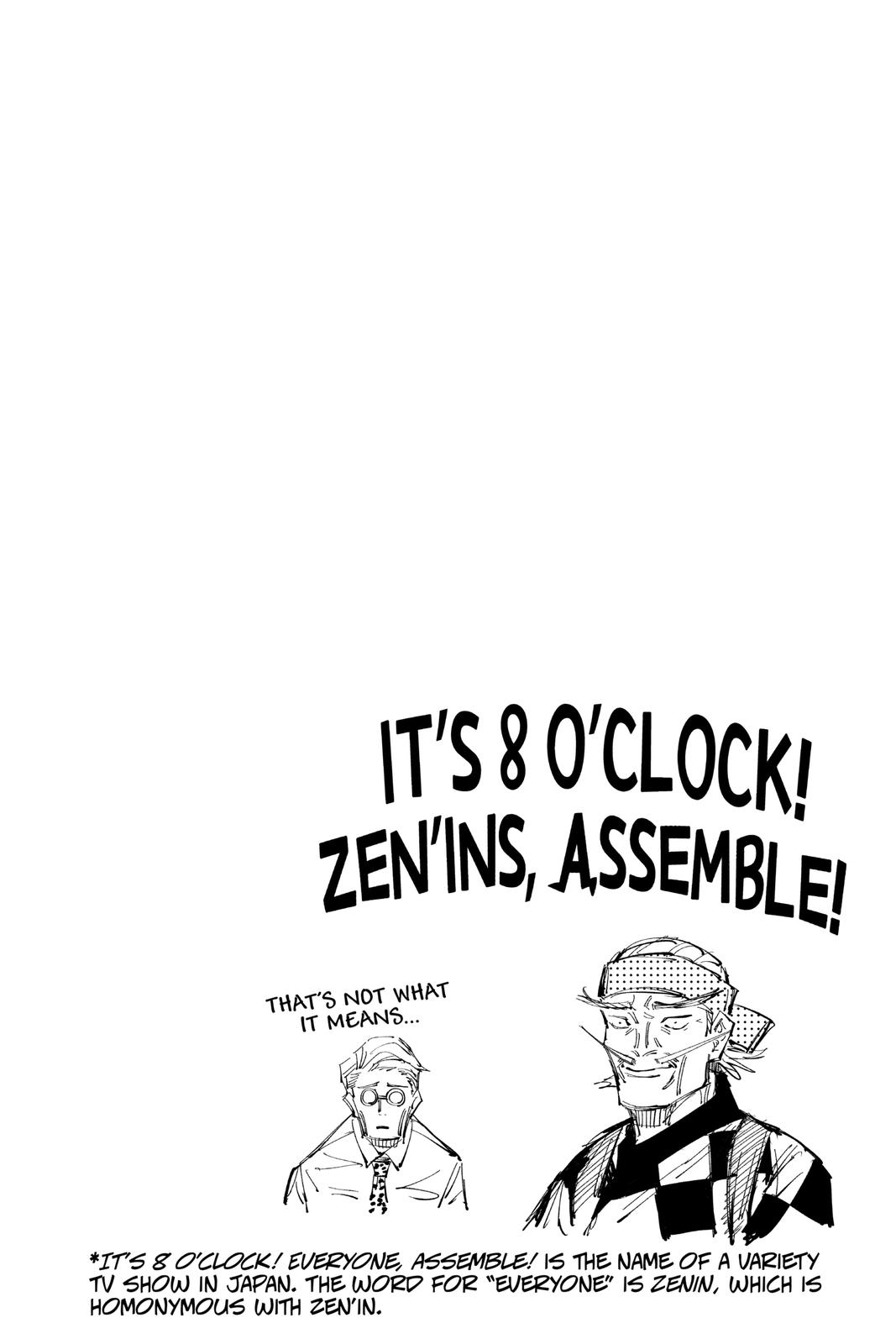 Jujutsu Kaisen Manga Chapter 110 page 19 - The Shibuya Incident, Part 28 scene