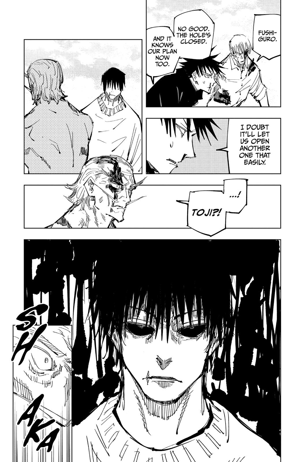 Jujutsu Kaisen Manga Chapter 110 page 5 - The Shibuya Incident, Part 28 scene