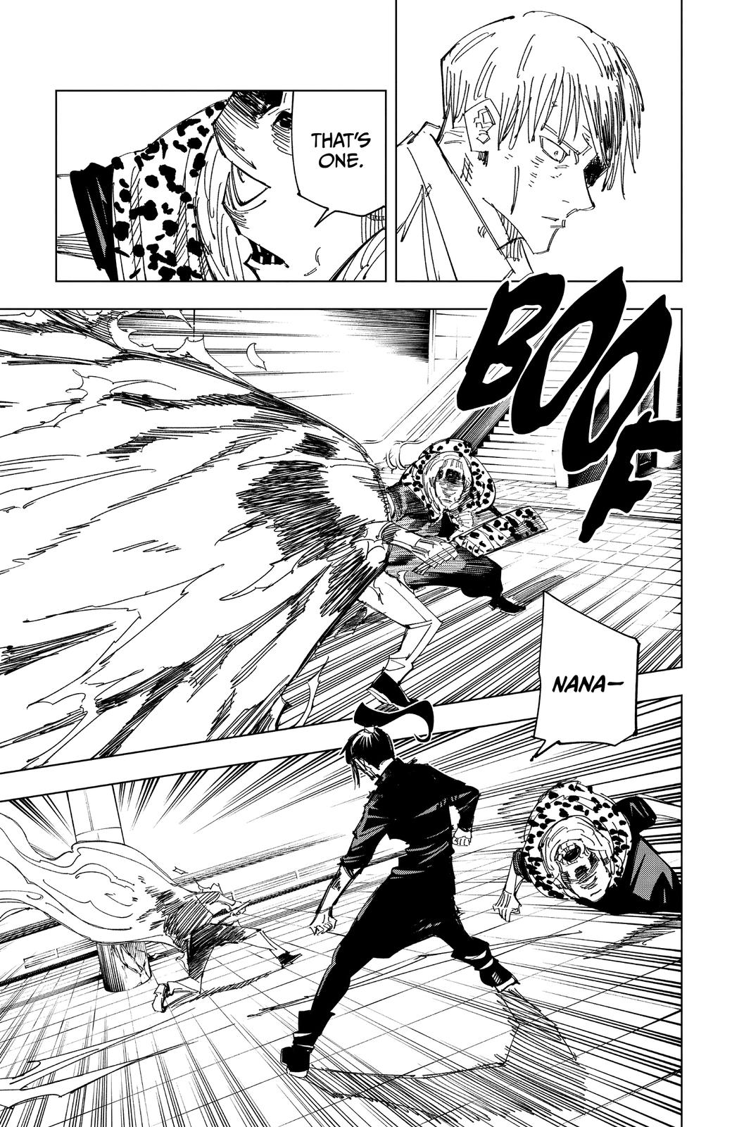 Jujutsu Kaisen Manga Chapter 111 page 11 - The Shibuya Incident, Part 29 scene