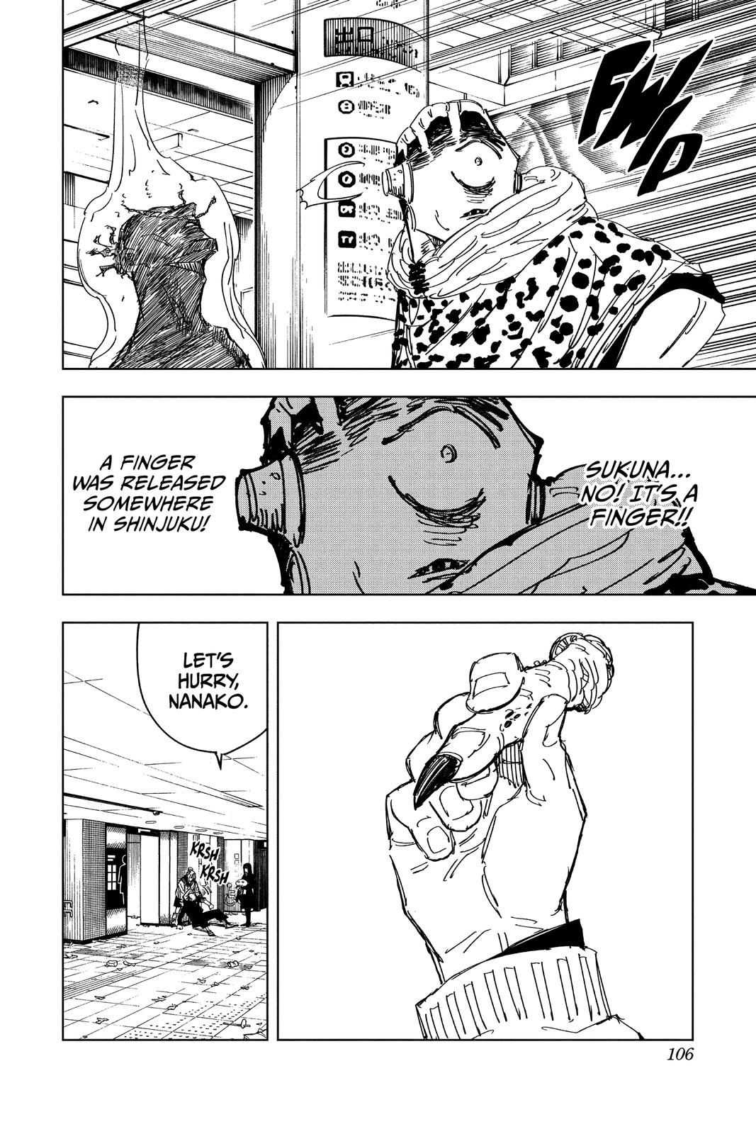 Jujutsu Kaisen Manga Chapter 111 page 16 - The Shibuya Incident, Part 29 scene