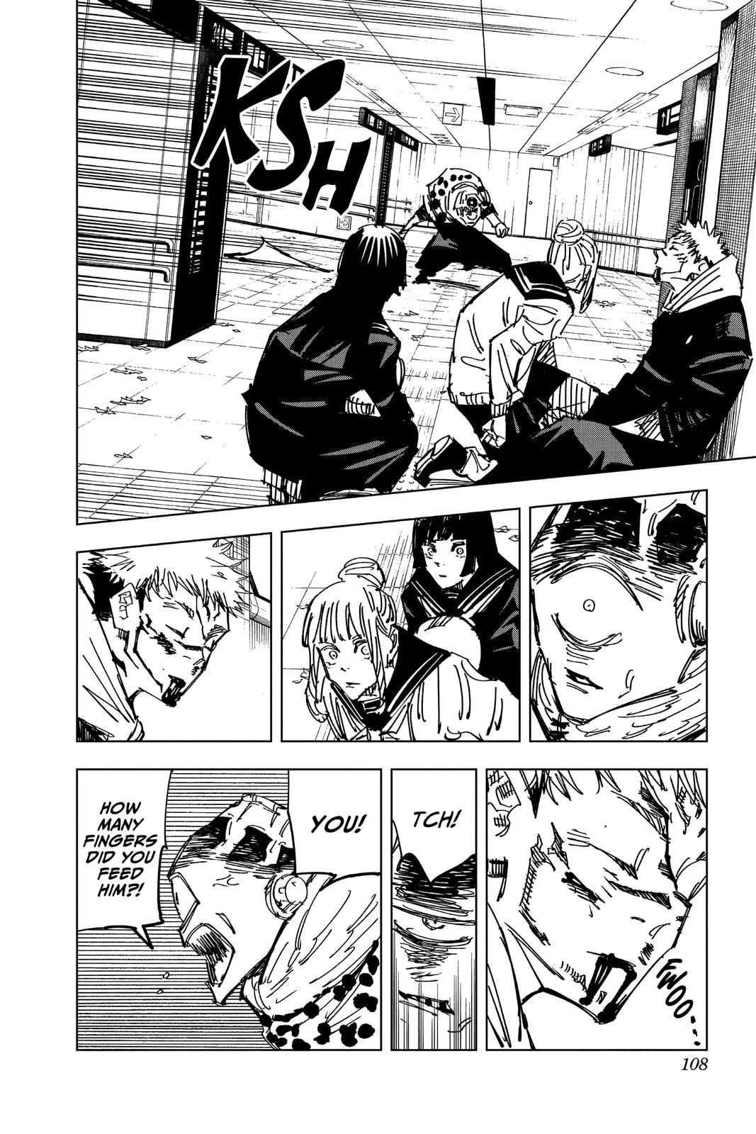 Jujutsu Kaisen Manga Chapter 111 page 18 - The Shibuya Incident, Part 29 scene