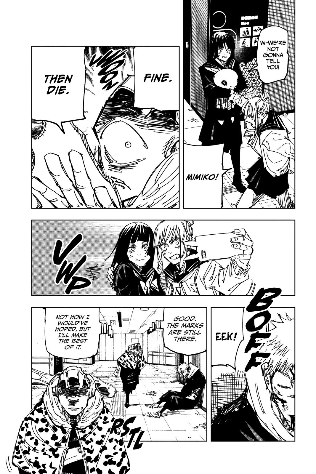 Jujutsu Kaisen Manga Chapter 111 page 19 - The Shibuya Incident, Part 29 scene