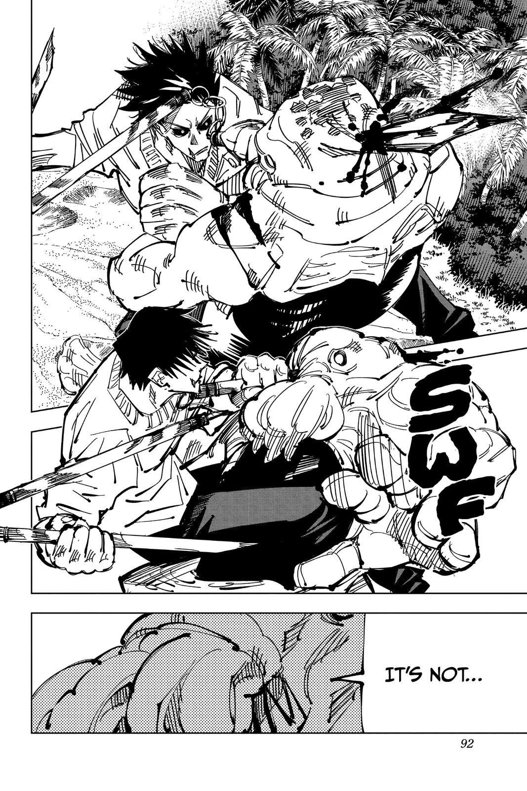 Jujutsu Kaisen Manga Chapter 111 page 2 - The Shibuya Incident, Part 29 scene