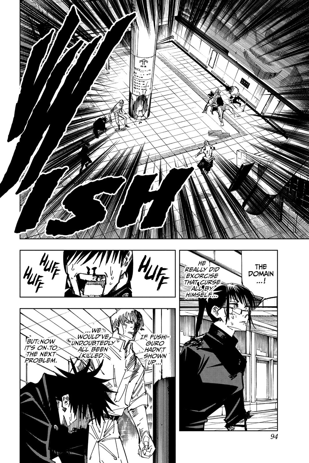 Jujutsu Kaisen Manga Chapter 111 page 4 - The Shibuya Incident, Part 29 scene