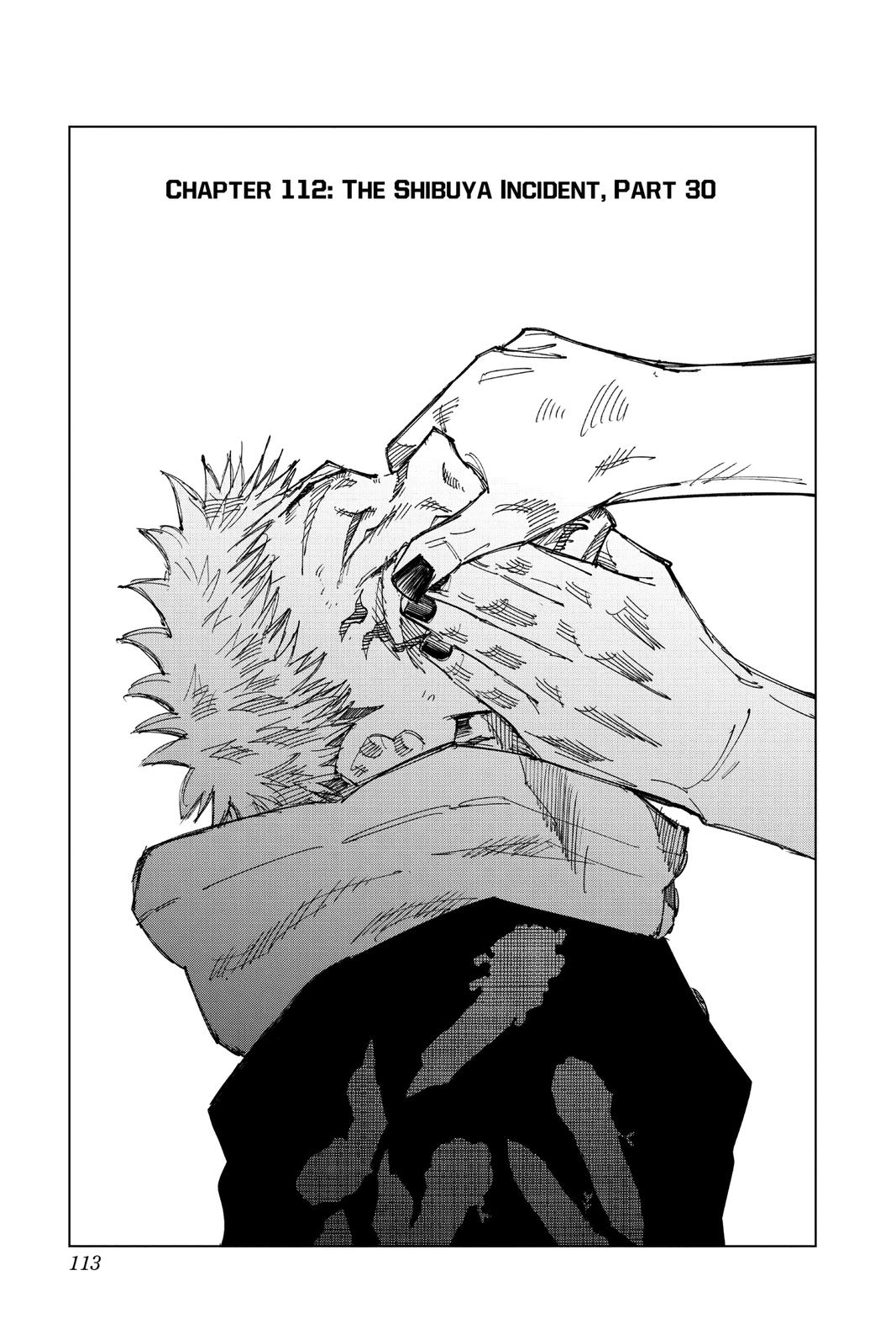 Jujutsu Kaisen Manga Chapter 112 page 1 - The Shibuya Incident, Part 30 scene