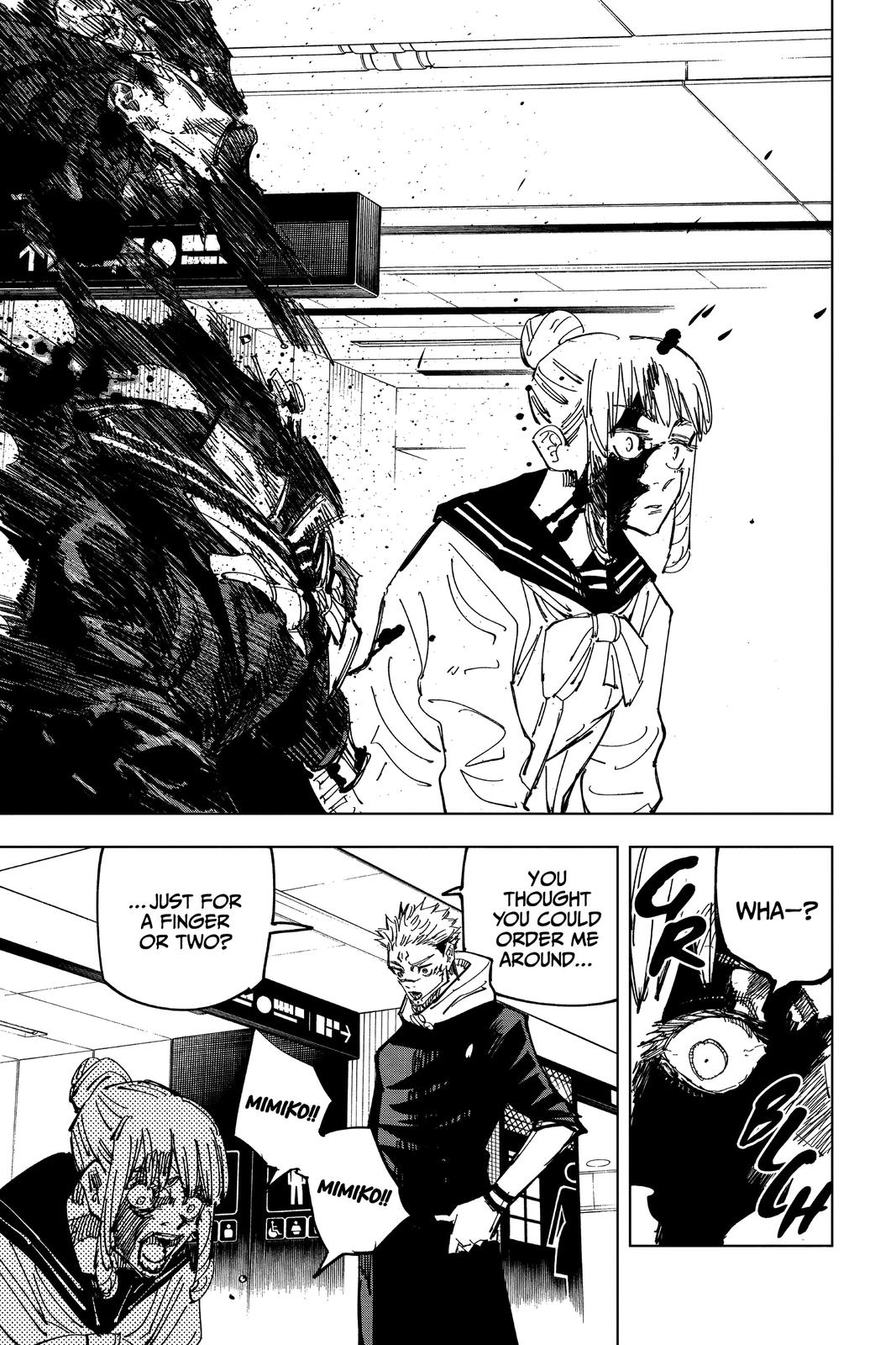 Jujutsu Kaisen Manga Chapter 112 page 13 - The Shibuya Incident, Part 30 scene