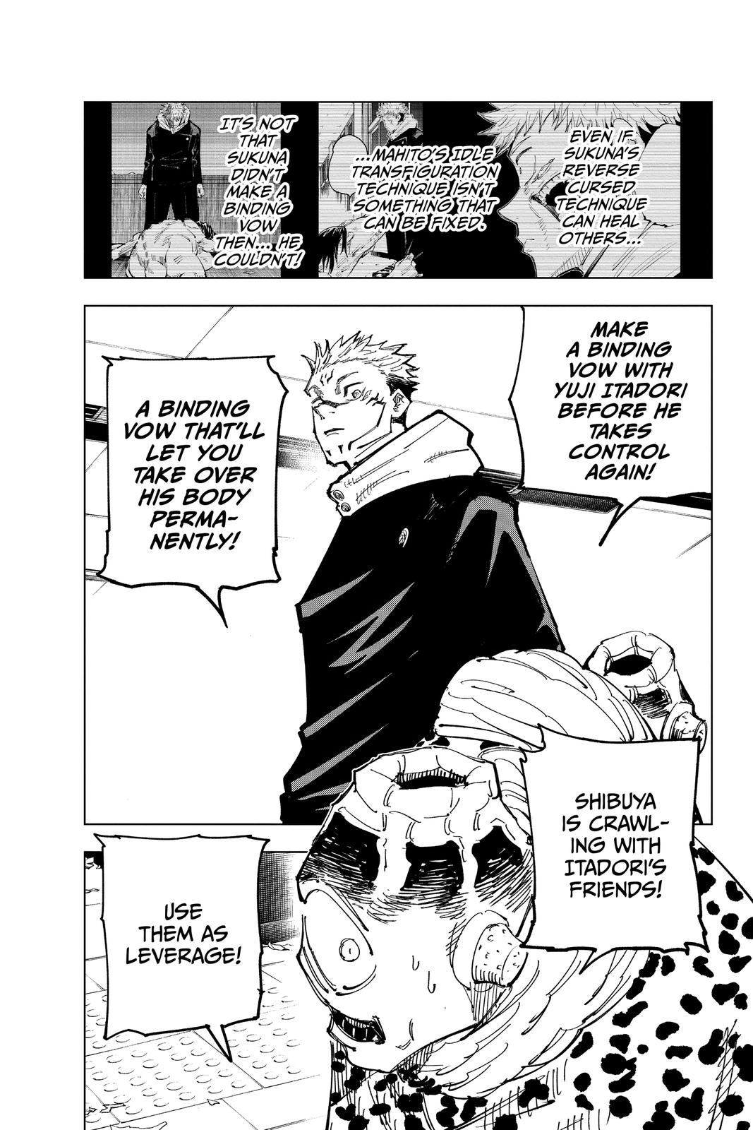Jujutsu Kaisen Manga Chapter 112 page 17 - The Shibuya Incident, Part 30 scene