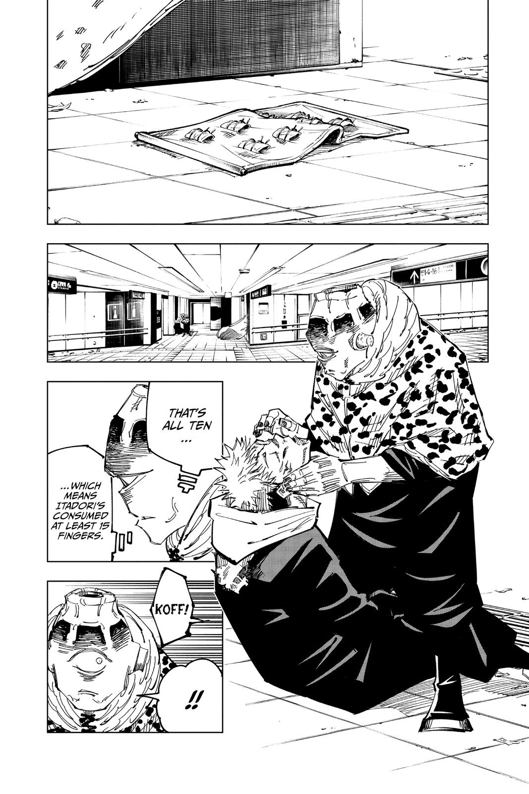 Jujutsu Kaisen Manga Chapter 112 page 2 - The Shibuya Incident, Part 30 scene