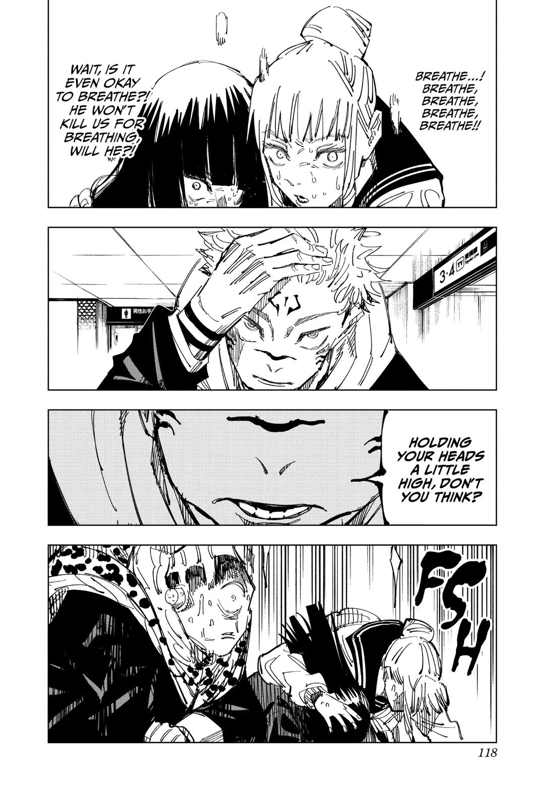 Jujutsu Kaisen Manga Chapter 112 page 6 - The Shibuya Incident, Part 30 scene