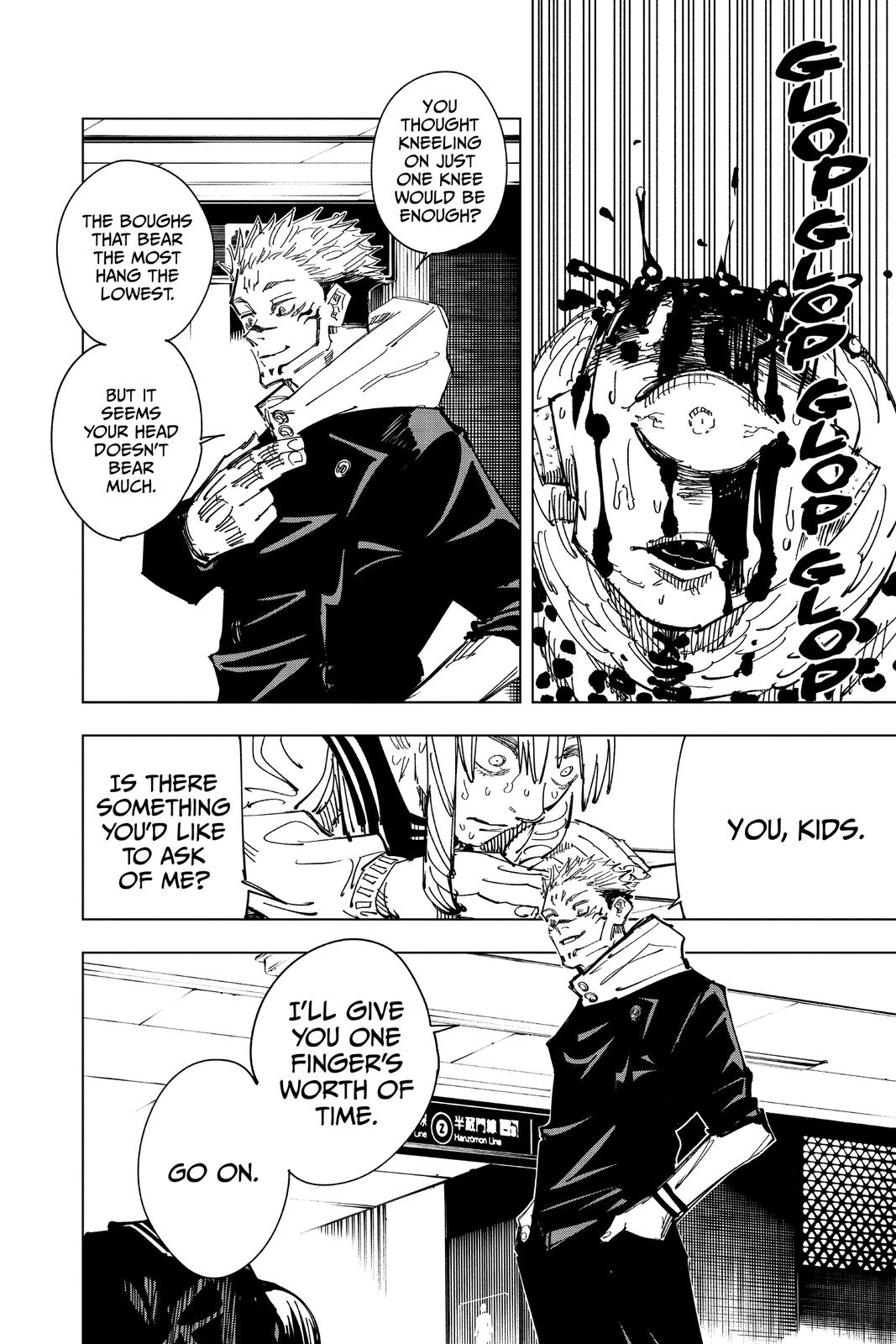 Jujutsu Kaisen Manga Chapter 112 page 8 - The Shibuya Incident, Part 30 scene