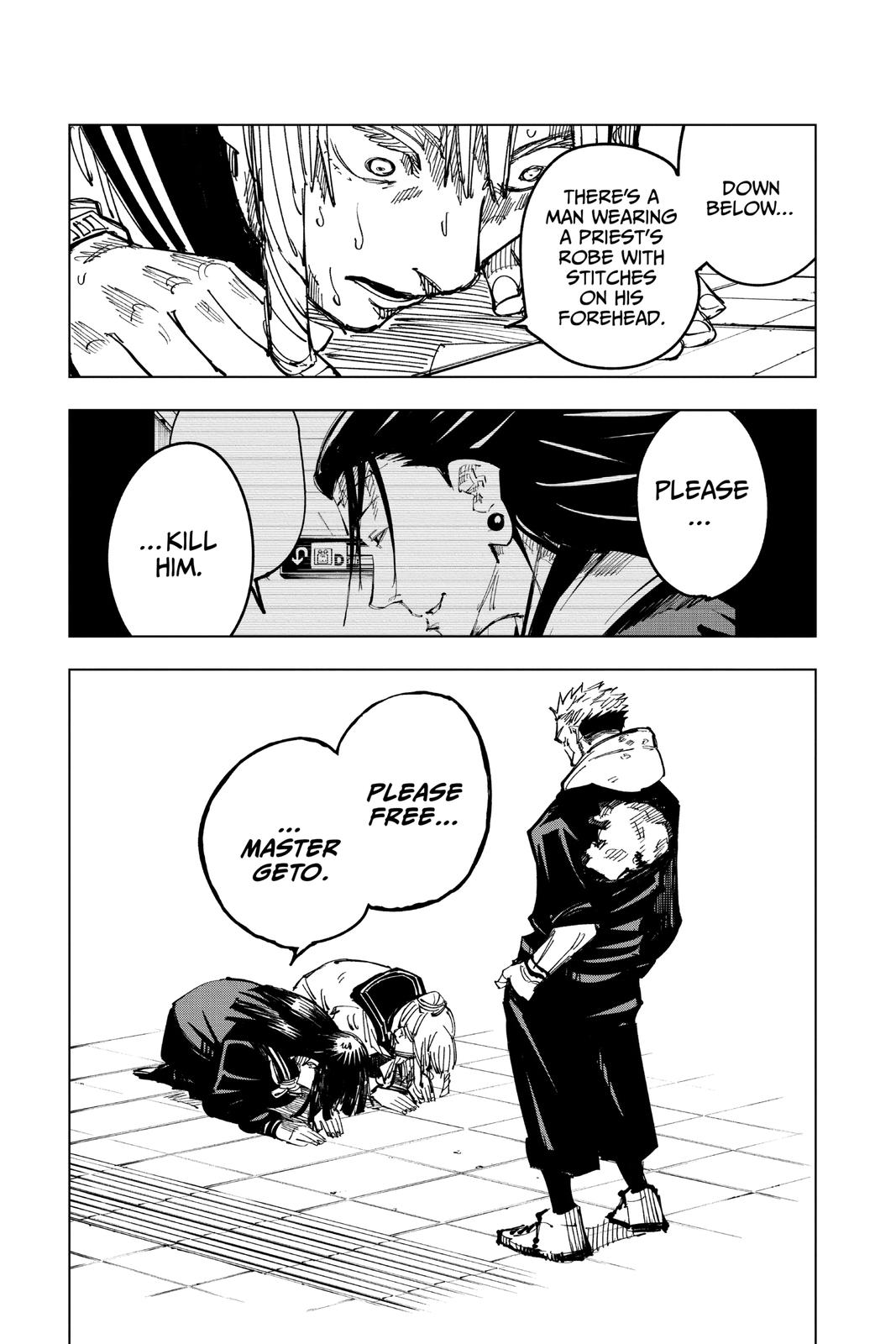 Jujutsu Kaisen Manga Chapter 112 page 9 - The Shibuya Incident, Part 30 scene