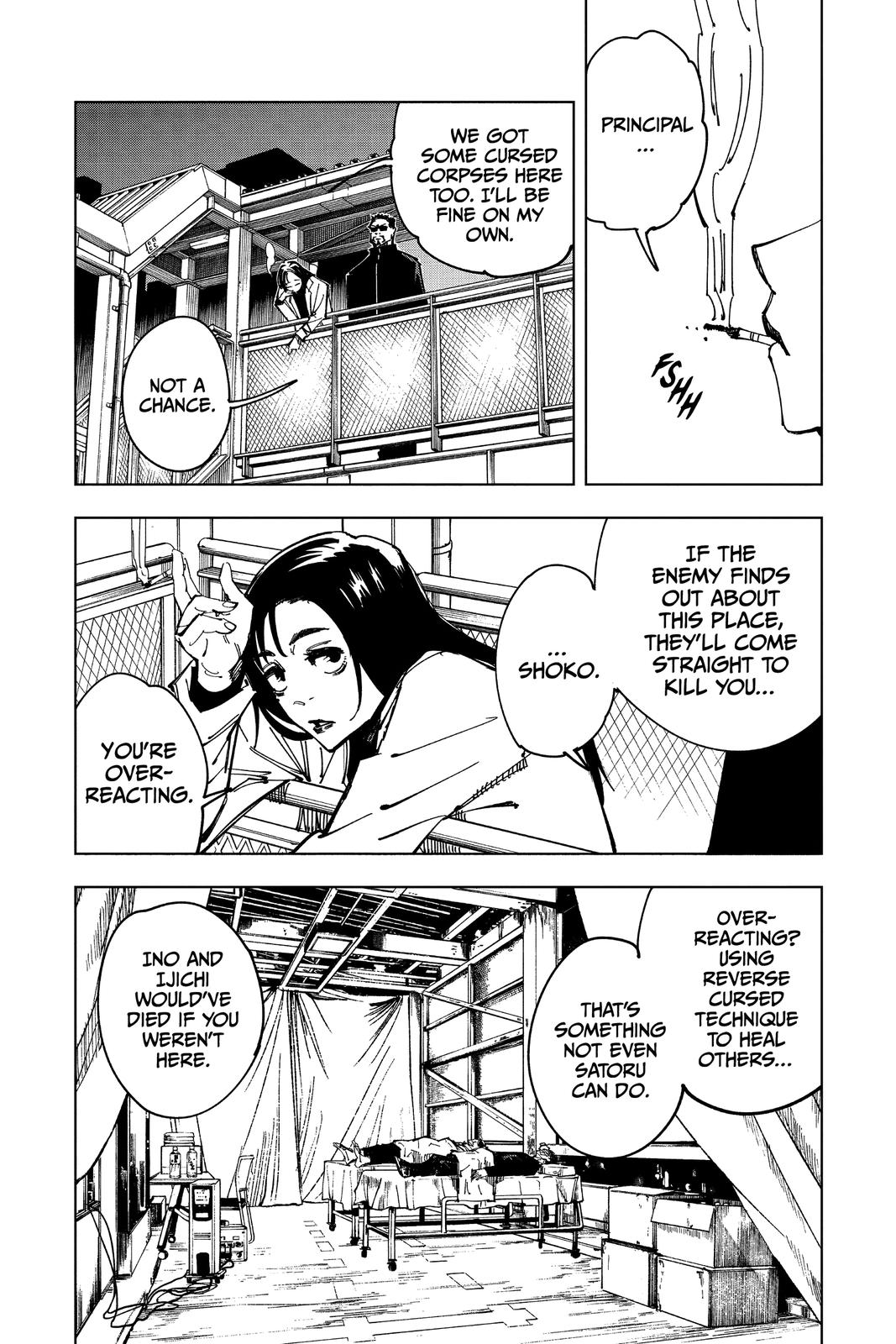 Jujutsu Kaisen Manga Chapter 113 page 6 - The Shibuya Incident, Part 31 scene