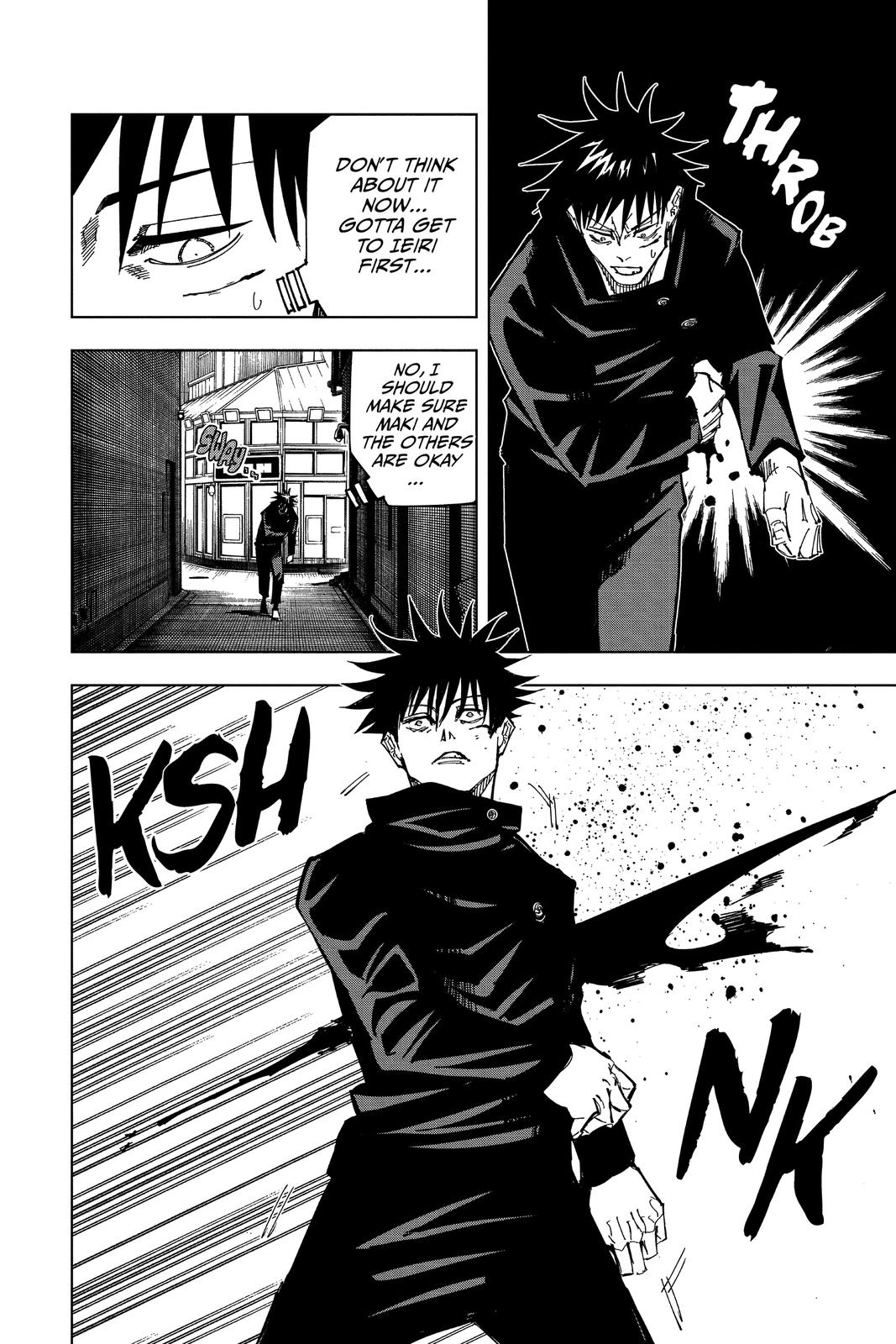 Jujutsu Kaisen Manga Chapter 114 page 2 - The Shibuya Incident, Part 32 scene