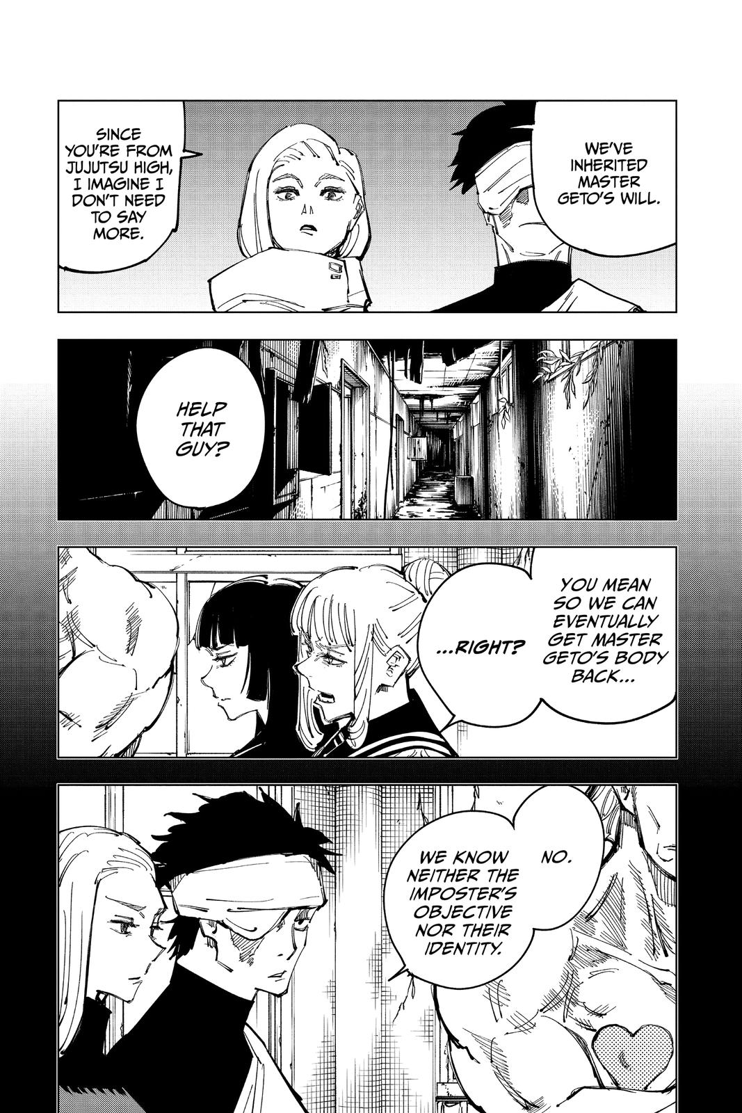 Jujutsu Kaisen Manga Chapter 114 page 9 - The Shibuya Incident, Part 32 scene