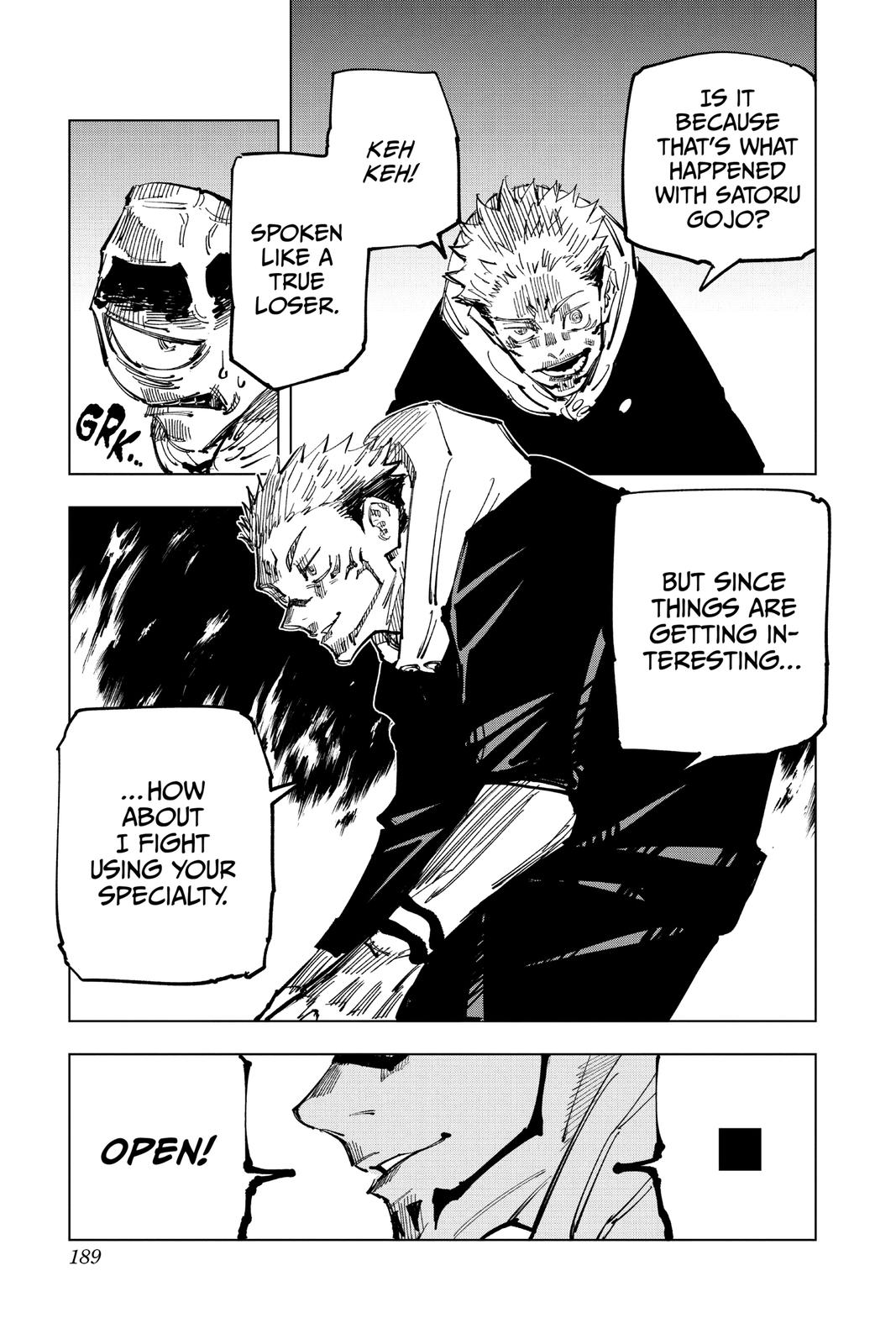 Jujutsu Kaisen Manga Chapter 115 page 16 - The Shibuya Incident, Part 33 scene