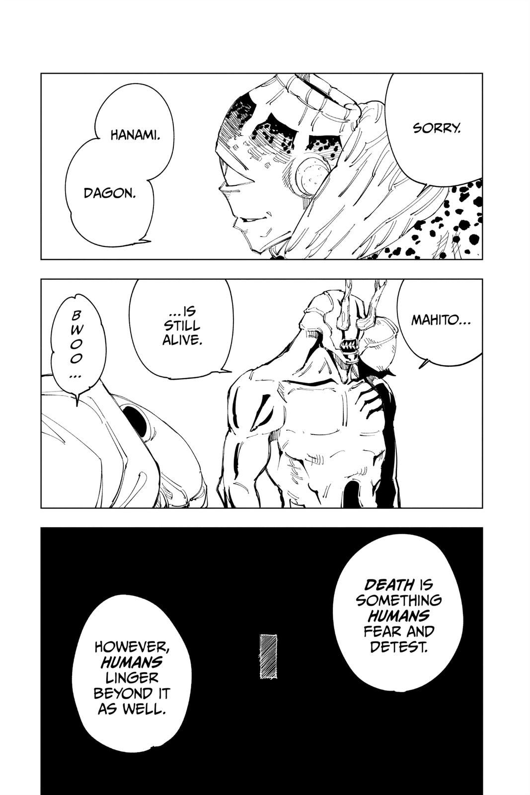 Jujutsu Kaisen Manga Chapter 116 page 13 - The Shibuya Incident, Part 34 scene