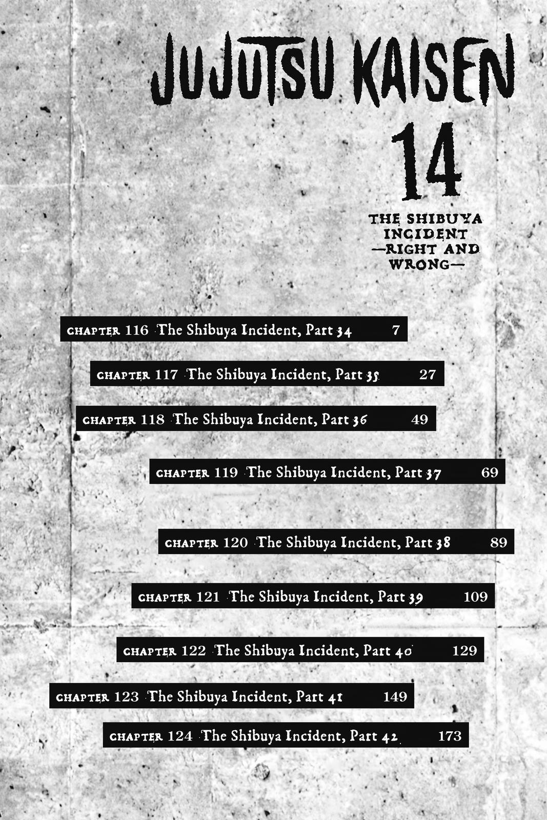 Jujutsu Kaisen Manga Chapter 116 page 6 - The Shibuya Incident, Part 34 scene